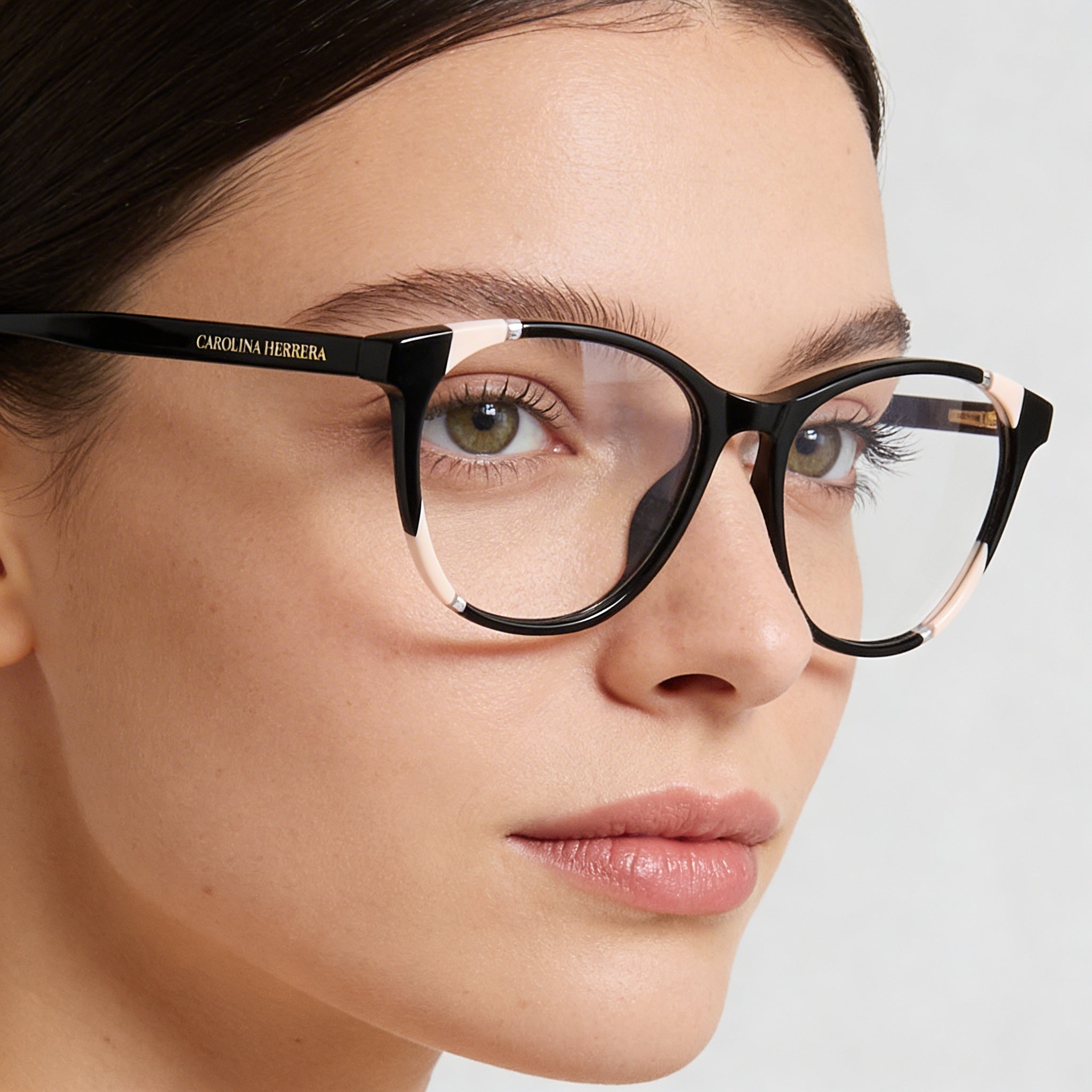 Carolina Herrera Her 0123 Acetate Frame Polycarbonate Lens Sunglasses for Women Black Nude 54mm, Photo 5