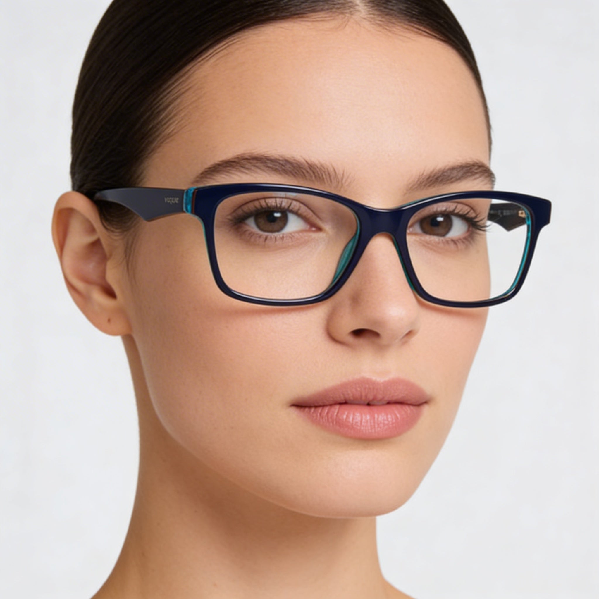 Vogue Eyewear Vo 2787 Women's Polarized Metal Frame Sunglasses, Bluette Orange Azure, 51mm, Photo 4