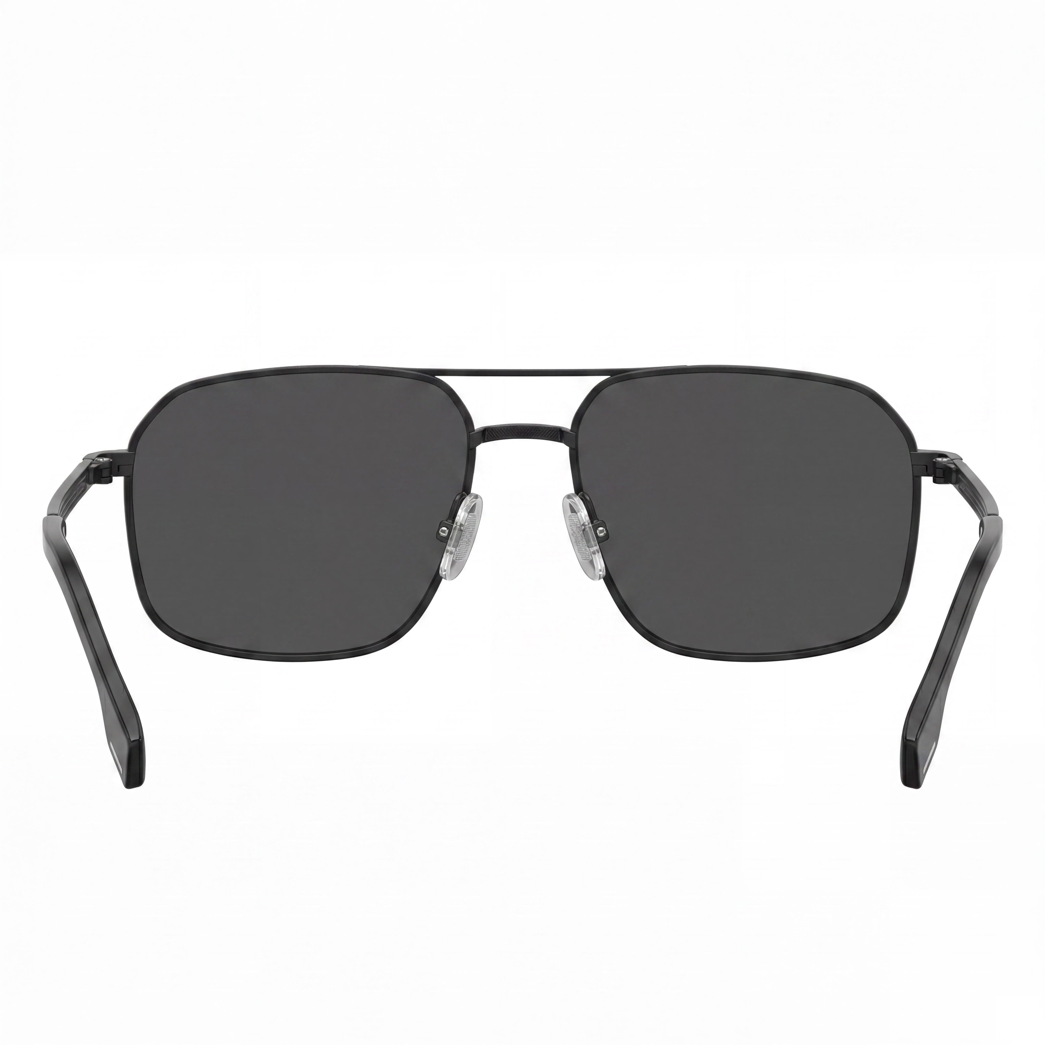 Gafas de sol de hombre Hugo Boss BOSS 1603/S, negro mate, acero inoxidable plateado, lentes grises, 58 mm, Photo 4