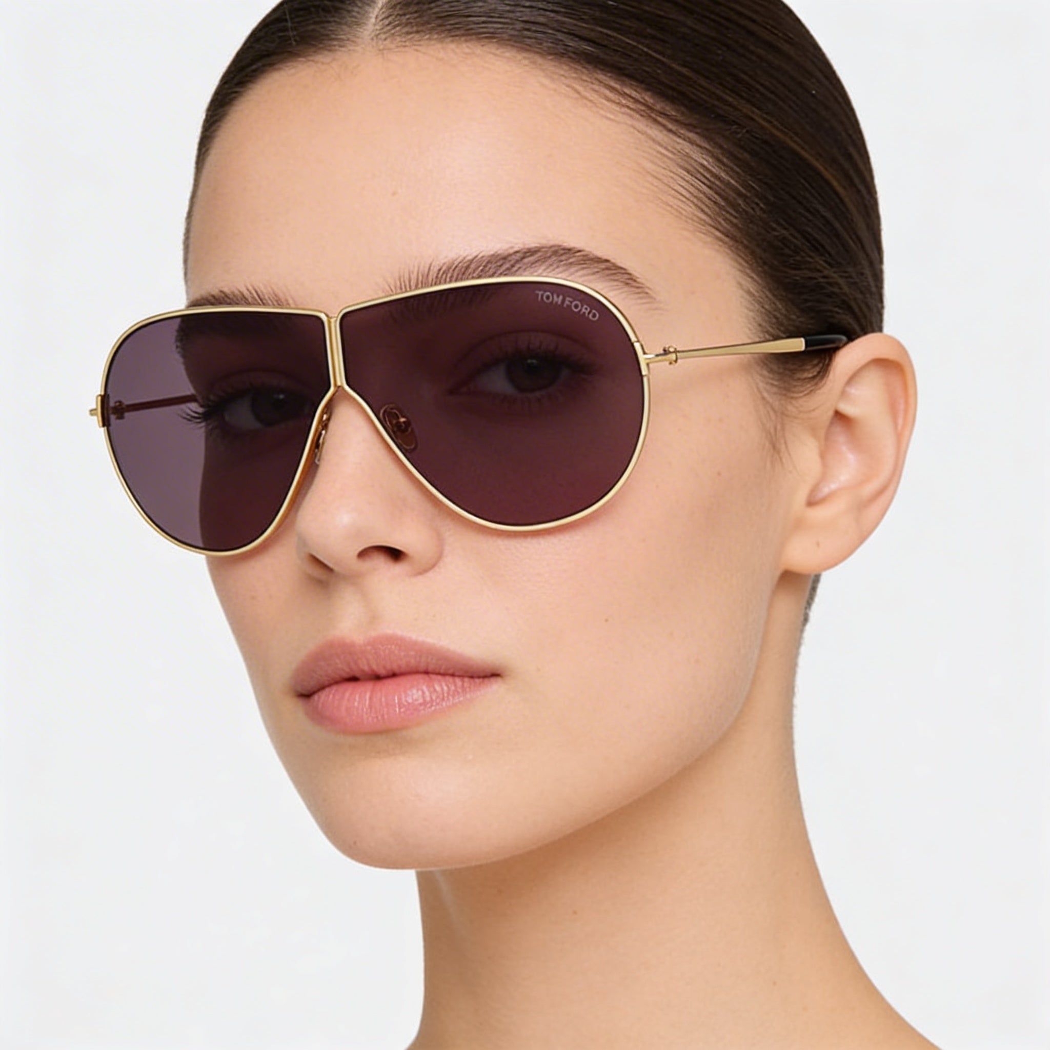 Gafas de sol Tom Ford KEATING FT1158 para mujer, metal oro oscuro brillante, sin polarizar, protección UV, gris oscuro ahumado 71, Photo 4
