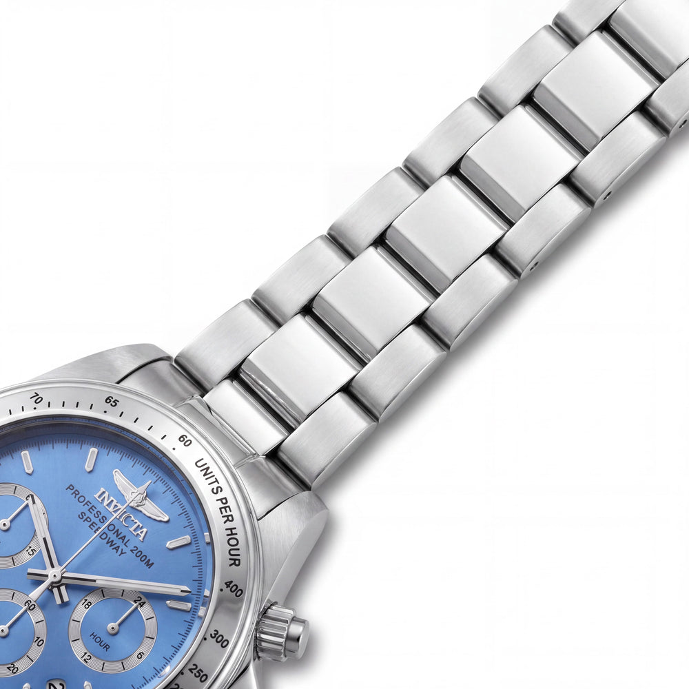 Reloj Cronógrafo Invicta 16655 con Movimiento de Cuarzo | Esfera Azul y Plateada Unisex | Resistencia al Agua de 200M