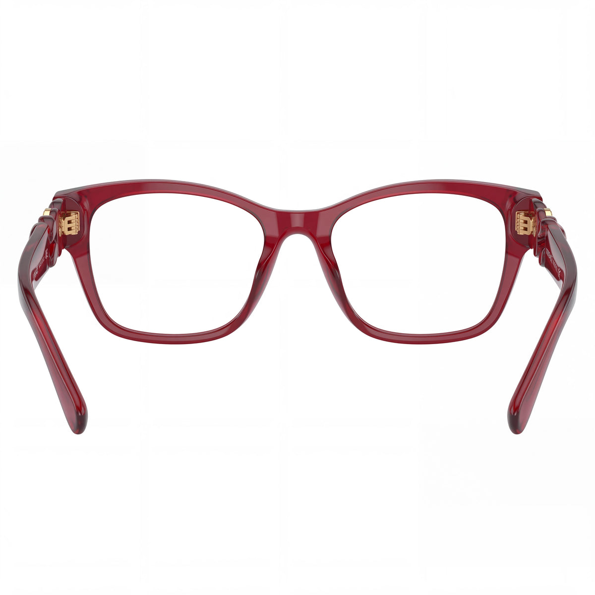 Versace Ve 3306f Women's Transparent Red Plastic Frame Eyeglasses with Non- Clear Lenses 54mm, Photo 4