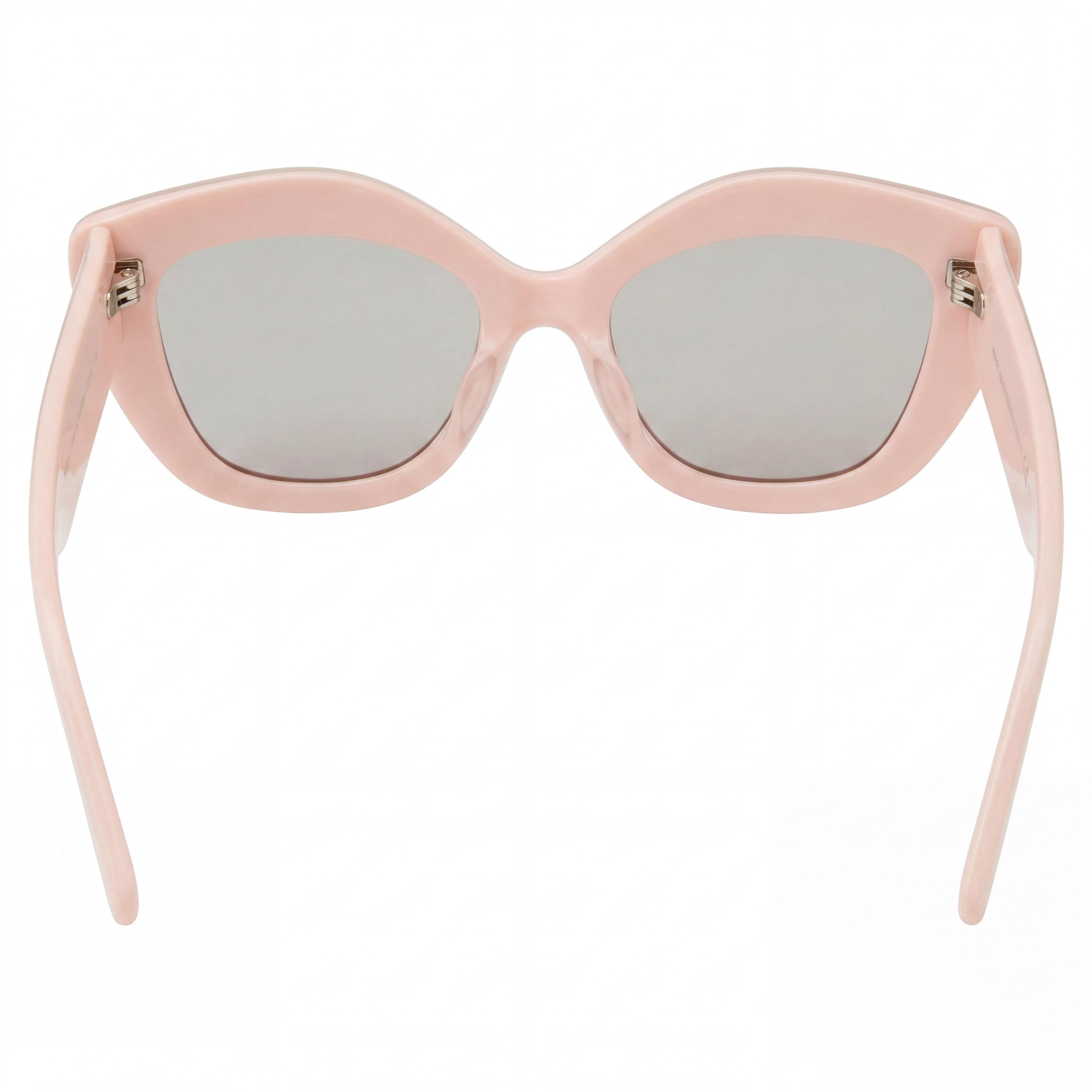 Marc Jacobs Classic MARC 800/S Women's Rectangular Acetate Sunglasses in Crystal Pink with Grey Lenses 50-18-145, Photo 4