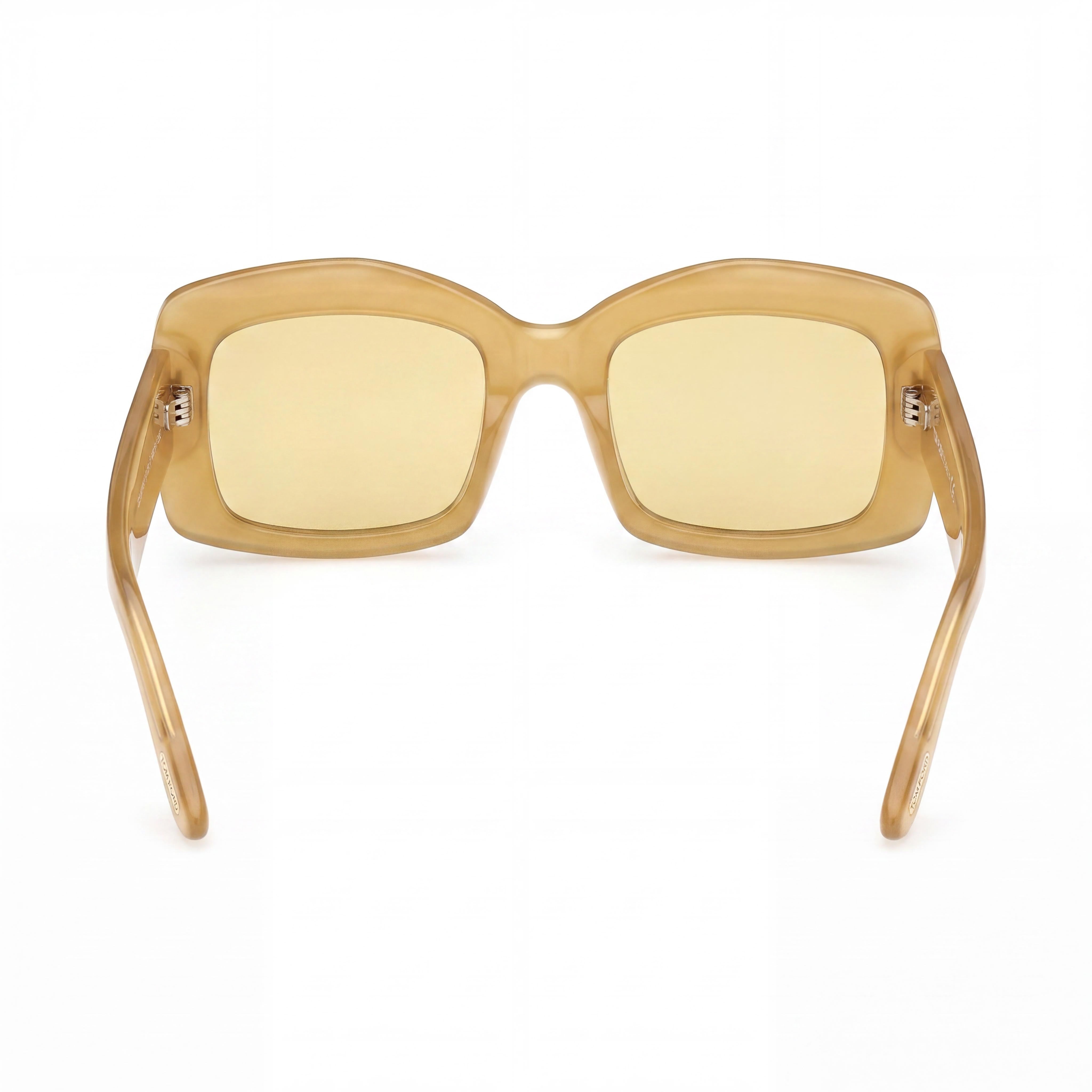 Gafas de sol rectangulares de acetato amarillo para mujer de Tom Ford Venetia de 21 mm, Photo 3
