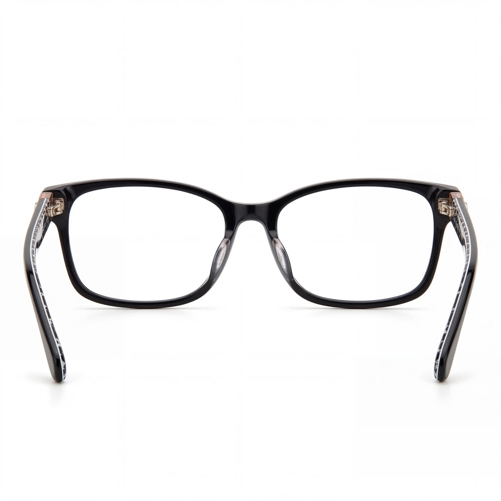 Gafas Ópticas Rectangulares de Acetato para Mujer Kate Spade New York, Negro Rosa 53-16-145 mm