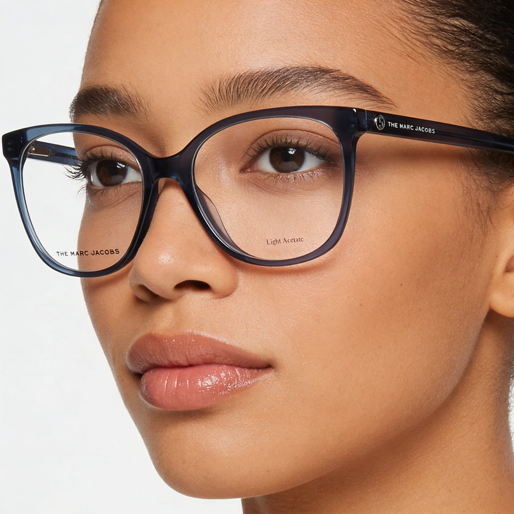 Marc Jacobs MARC 540 Women's Acetate Eyeglasses Frame in Blue Azure Color with 53mm Lens Width, 17mm Bridge, 140mm Temple Length