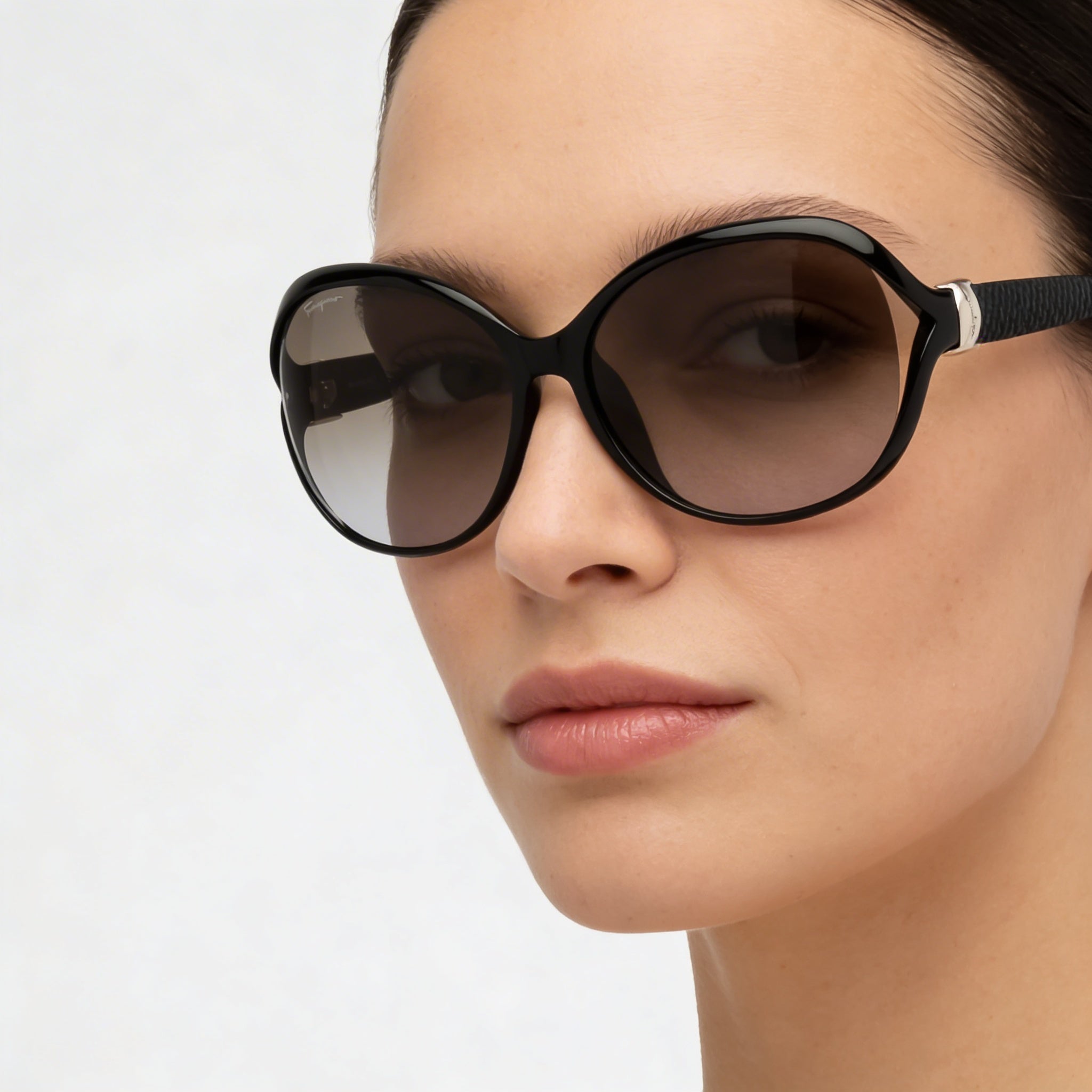 Gafas de sol de plástico Ferragamo SF770SA Fashion Butterfly con protección UV degradada gris para mujer de 61 mm, Photo 3