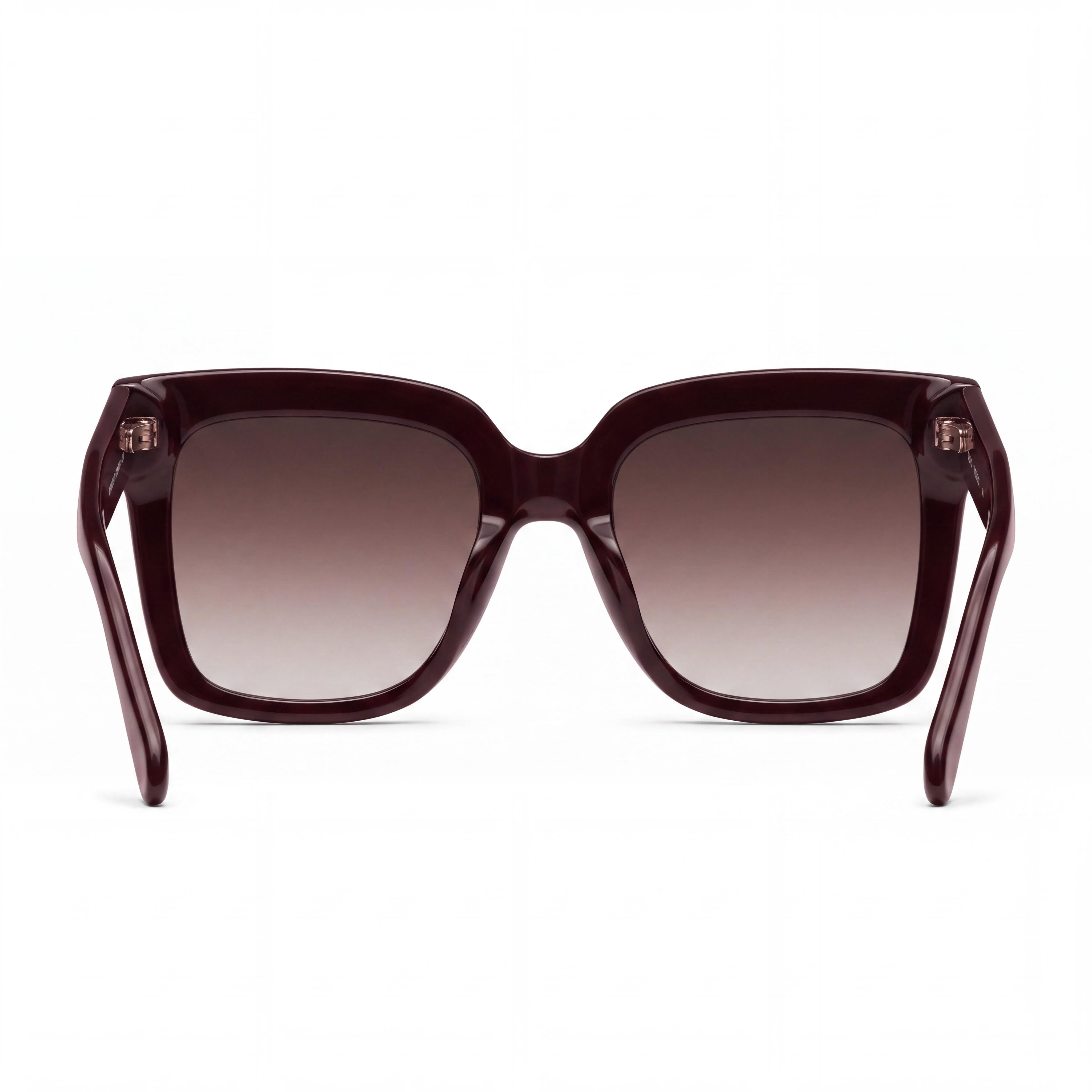 QUAY AUSTRALIA ICY Square Women's Espresso Brown Plastic UV Protected Sunglasses 52mm, Photo 3