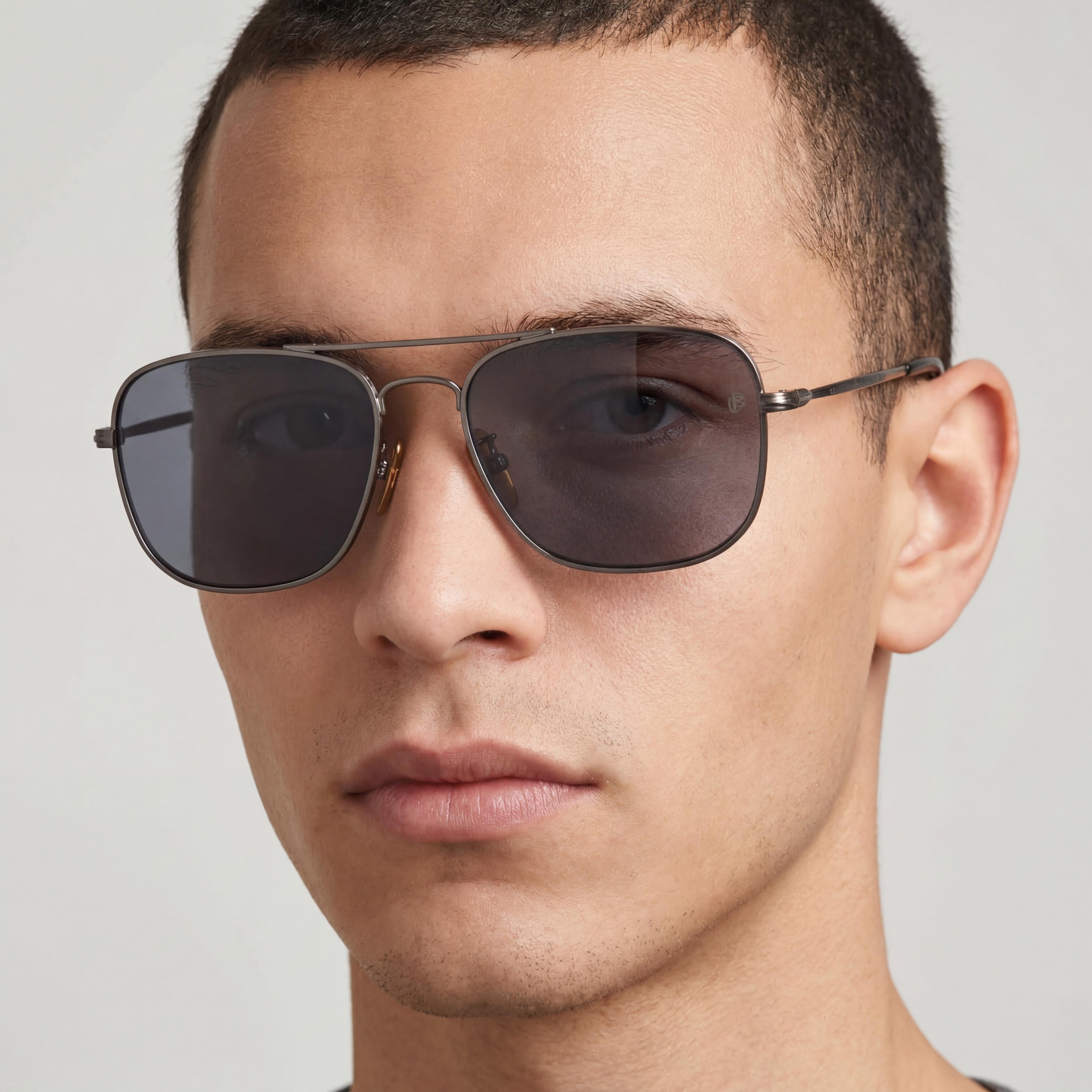 David Beckham Db 1093/s Unisex Dark Ruthenium Stainless Steel Classic Style UV Protected Sunglasses 59mm, Photo 4