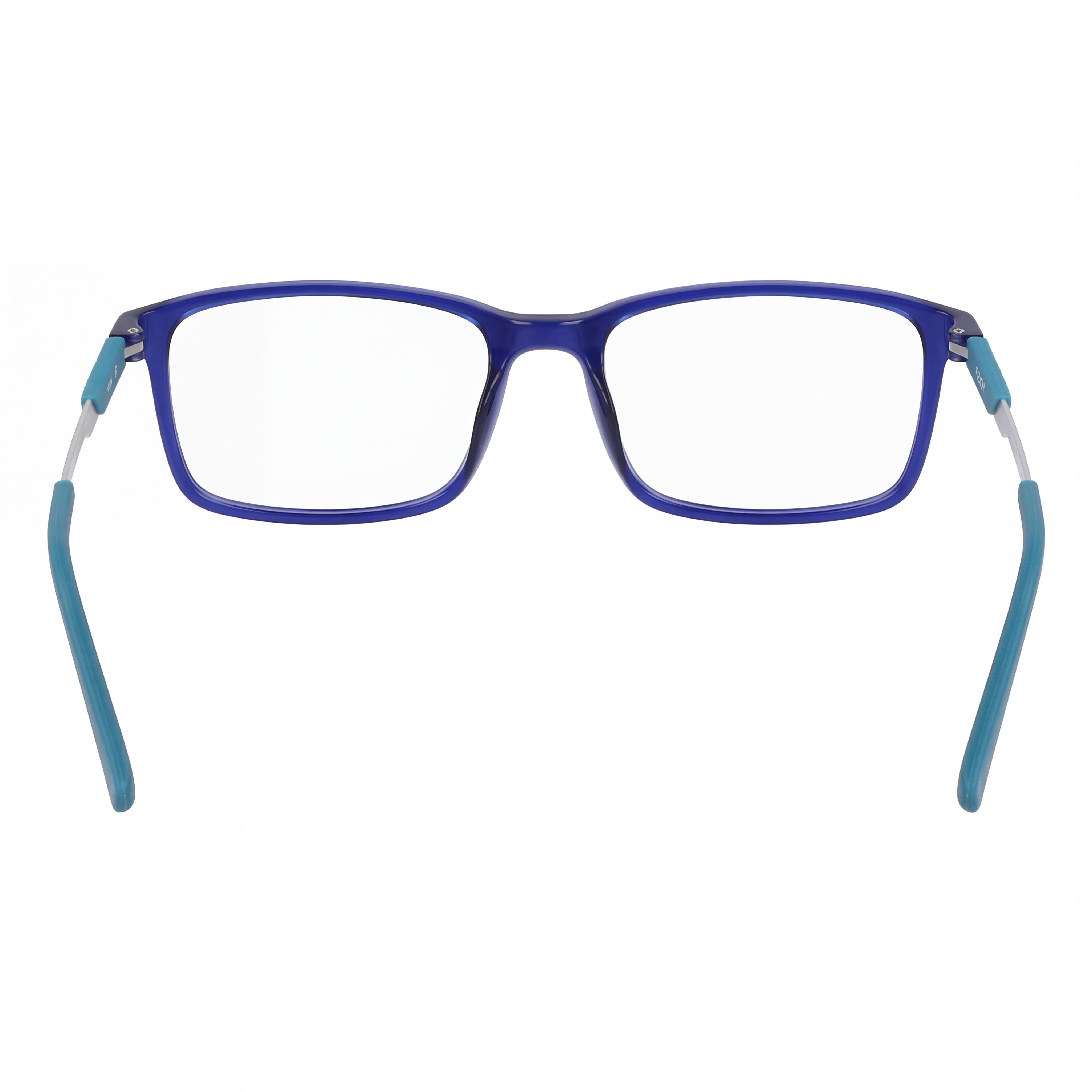 Montura de gafas Flexon Modern Optical para hombres y mujeres en azul marino brillante, talla 54-18-145, Photo 3