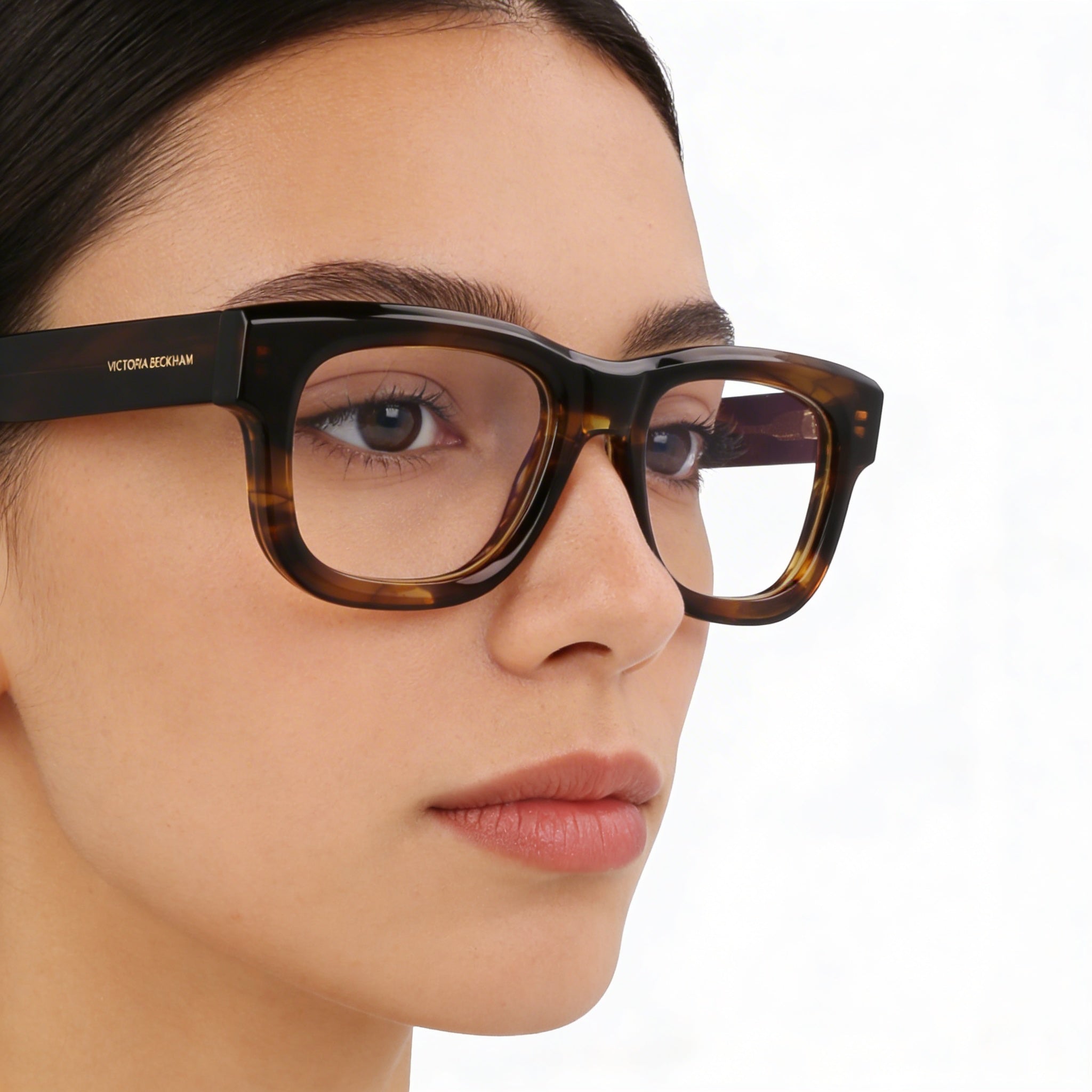 Gafas Ópticas a Rayas Caqui de Mujer Victoria Beckham Vb2671 51-19-145, Photo 4