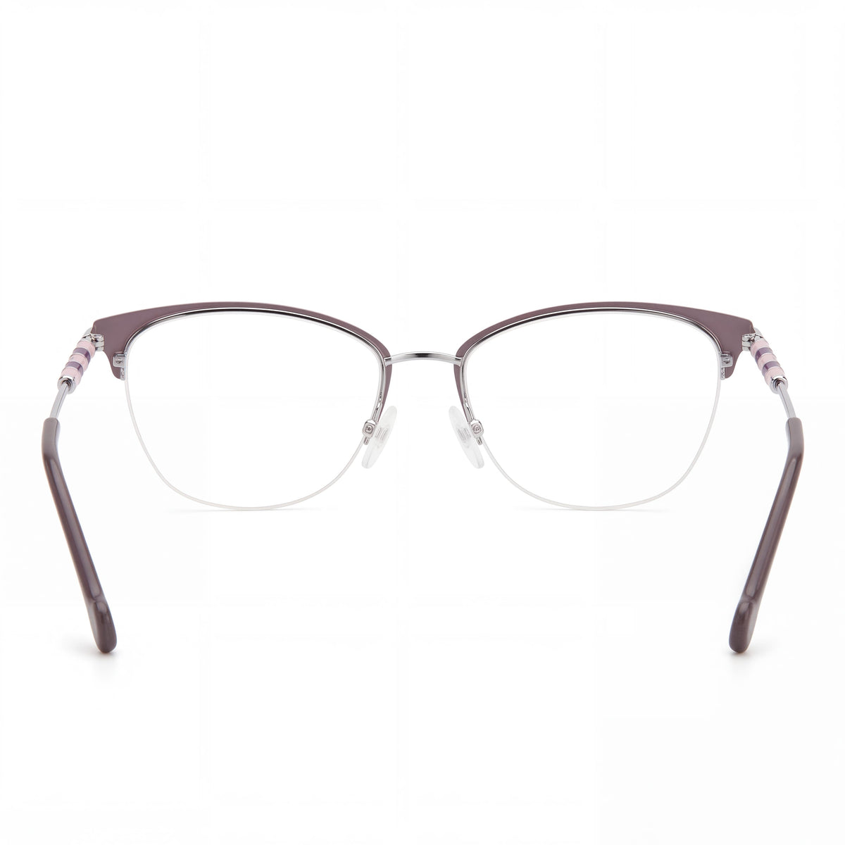Carolina Herrera 106132 Men's Classic Alloy Steel Eyeglasses, Pall Lilacck Frame, 54mm, UV Protected, Non- Lenses, Photo 3
