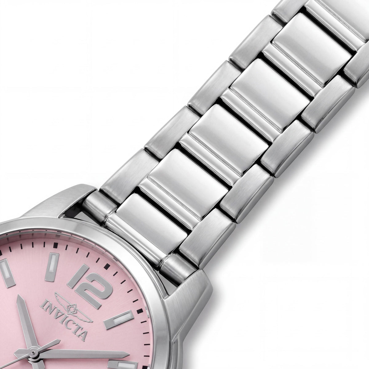 Invicta Celestial 48501 Women's Pink Dial Stainless Steel Quartz Bracelet Watch with 36mm Case, Photo 3