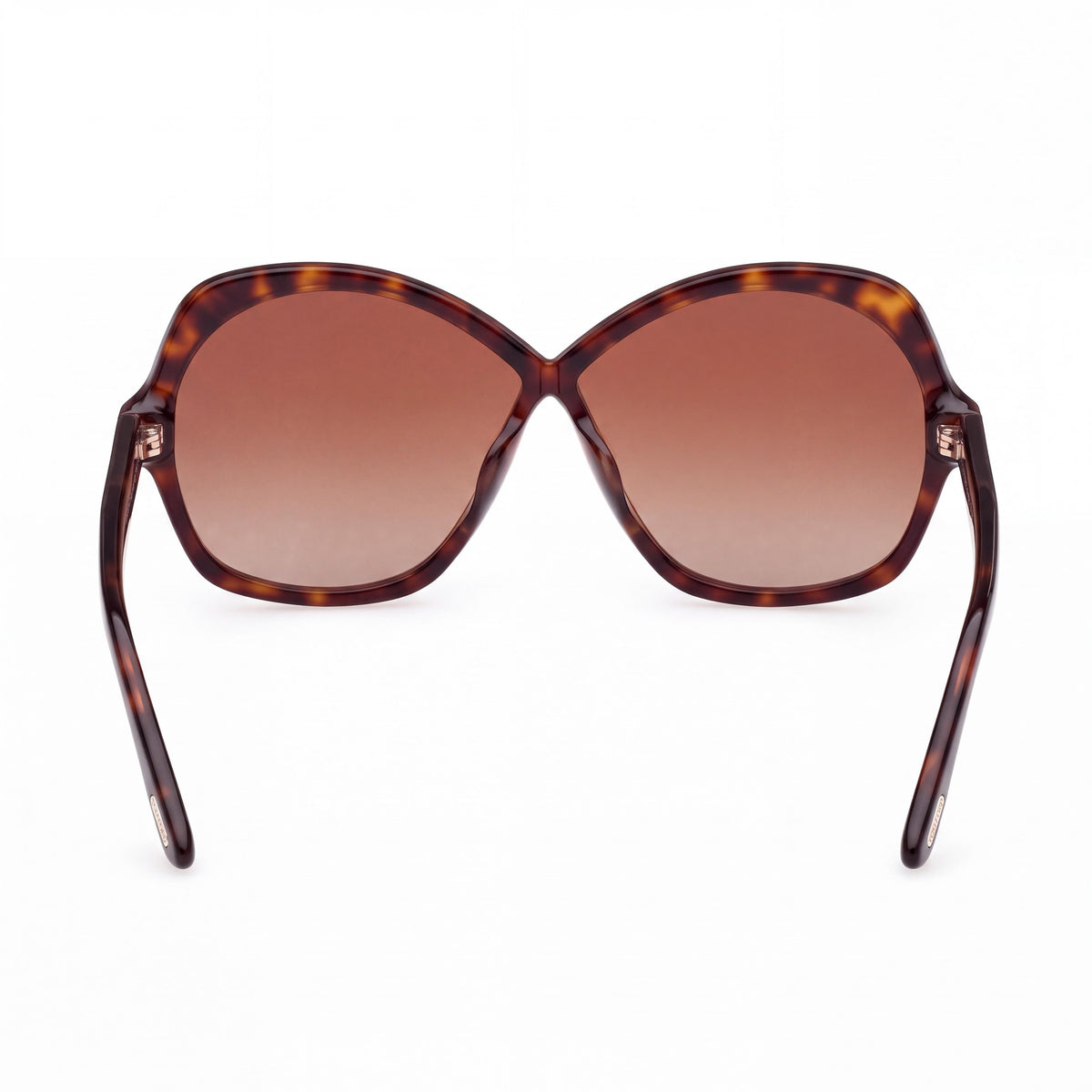 Tom Ford FT1013 ROSEMIN Women's Dark Havana Plastic Non-Polarized UV Protected Butterfly Sunglasses 64mm, Photo 4