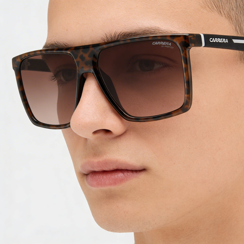 Carrera Casual Unisex Havana Eco-Polyamide 100% UV Brown Shaded Lenses Sunglasses 58-16-145mm