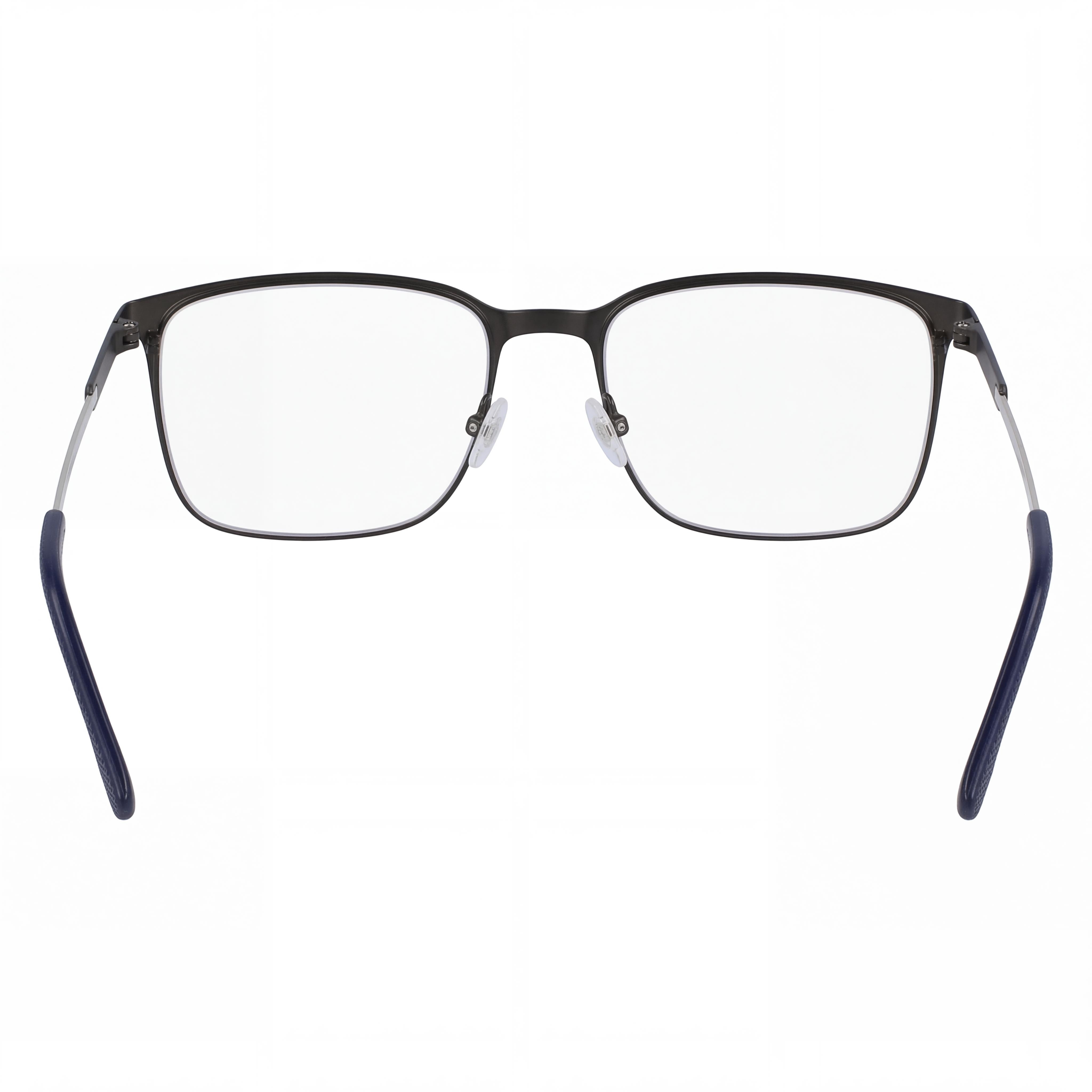 Lacoste Casual Men's Ophthalmic Eyeglasses with Matte Dark Grey Frame and Transparent Plastic Lenses 55mm, Photo 3