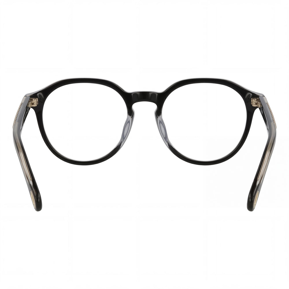 Chloe Ch0012o-007 Women's Black Transparent Bio Acetate Round/Oval Optical Eyeglass Frames 50mm