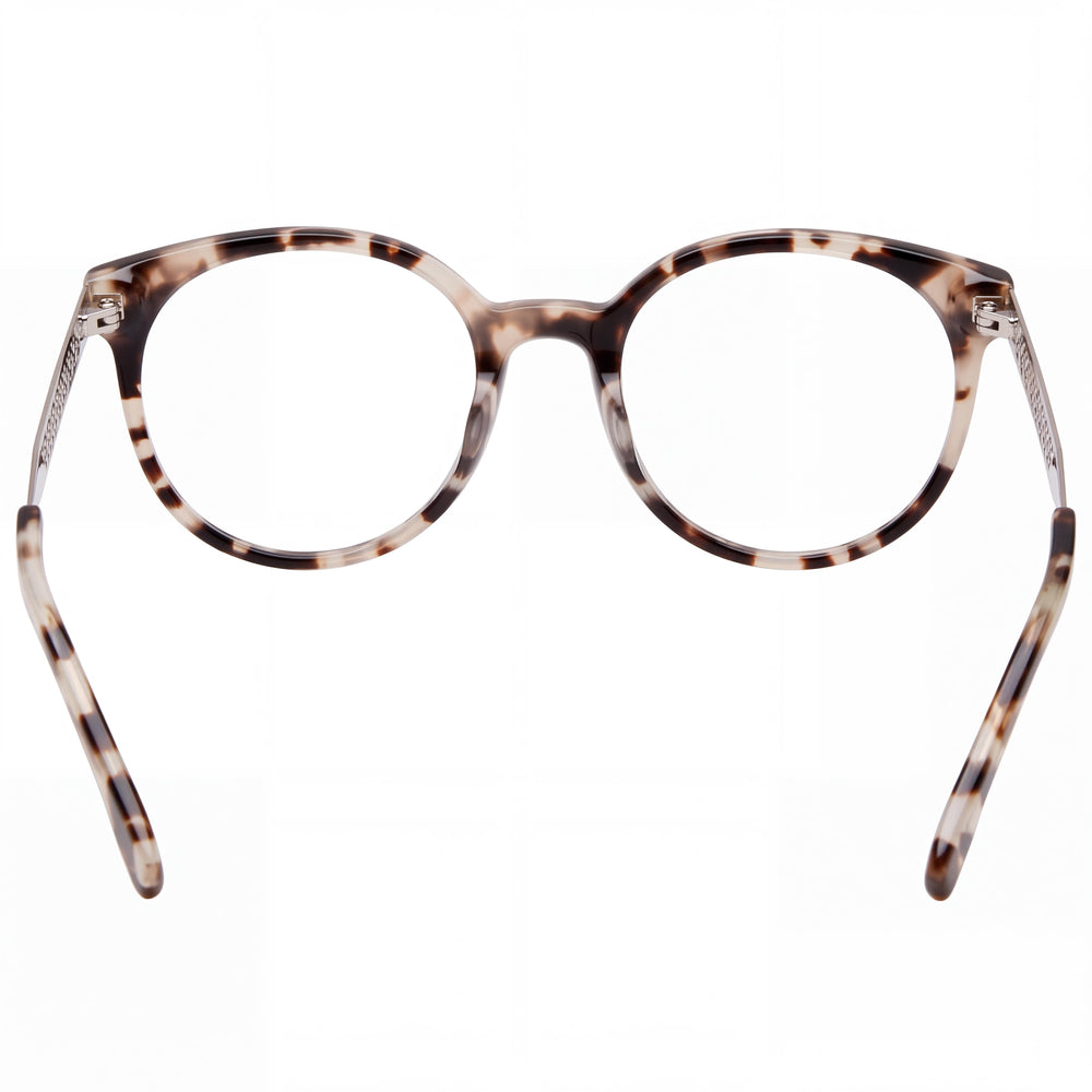 Gafas Lacoste L2806 para hombre con montura metálica Rose Havana, detalladas con 50 mm de ancho de lente, 20 mm de ancho de puente y 140 mm de longitud de patilla