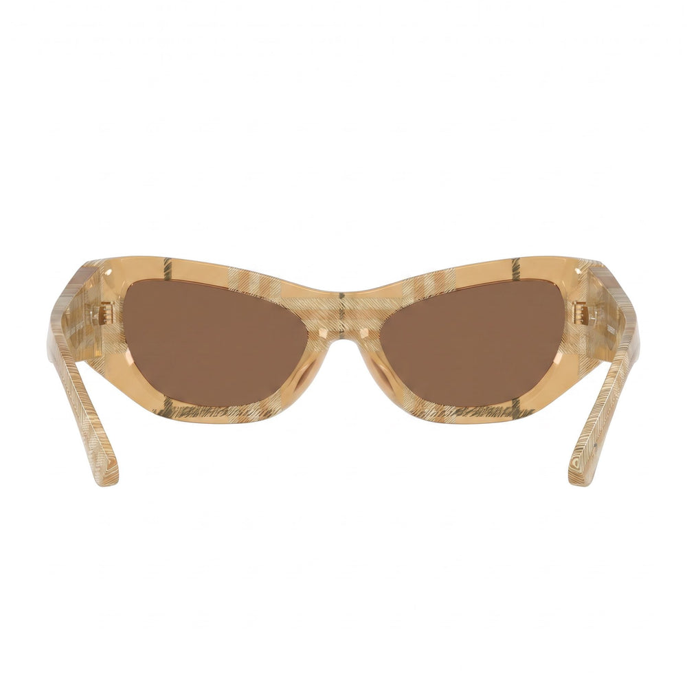 BURBERRY 0BE4450U Modern Unisex Sunglasses, Beige Frame, Check Beige Non-Polarized Lenses (19mm Bridge, 145mm Temple)