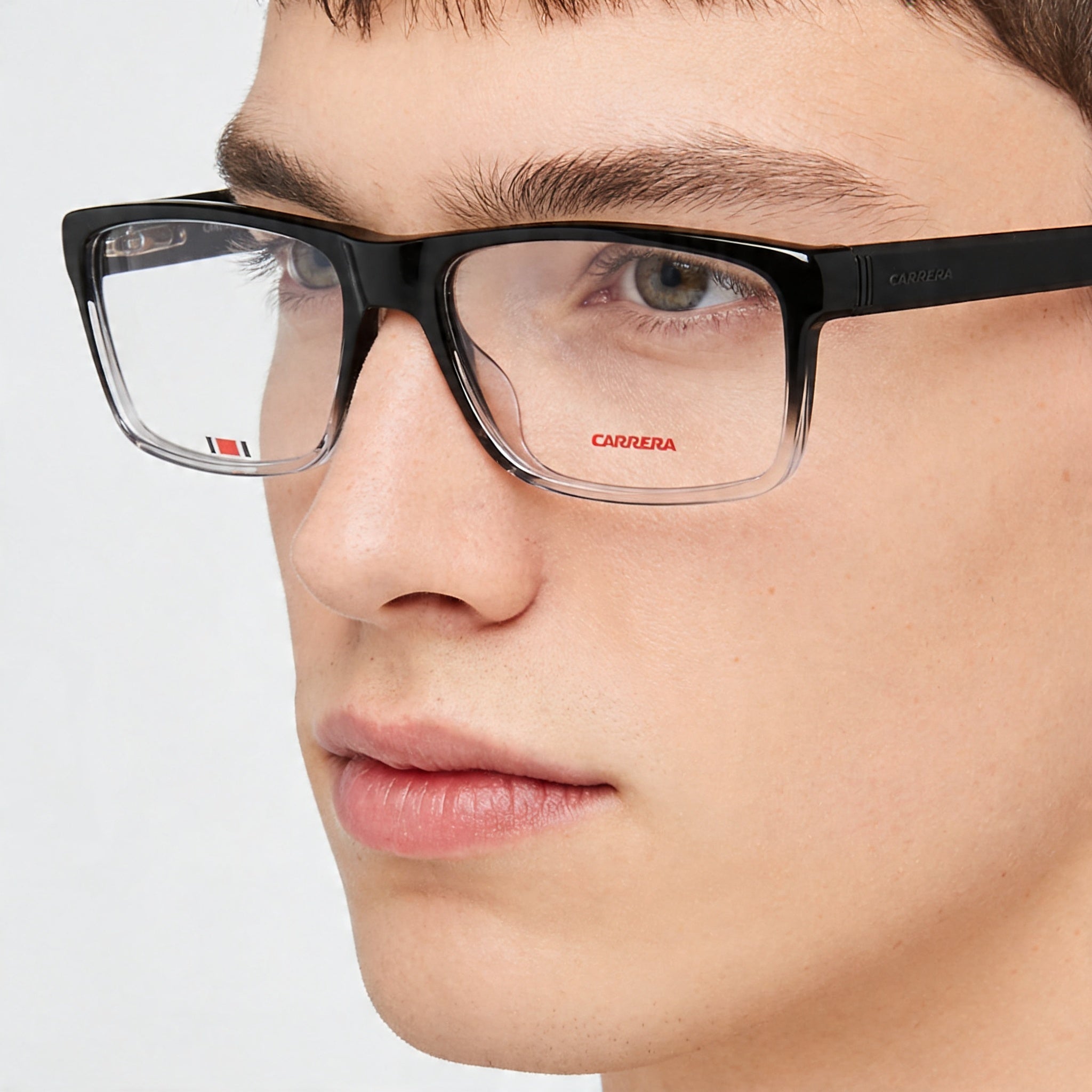 Carrera 8852 Unisex Acetate Black Grey Eyeglasses 57mm, Photo 3