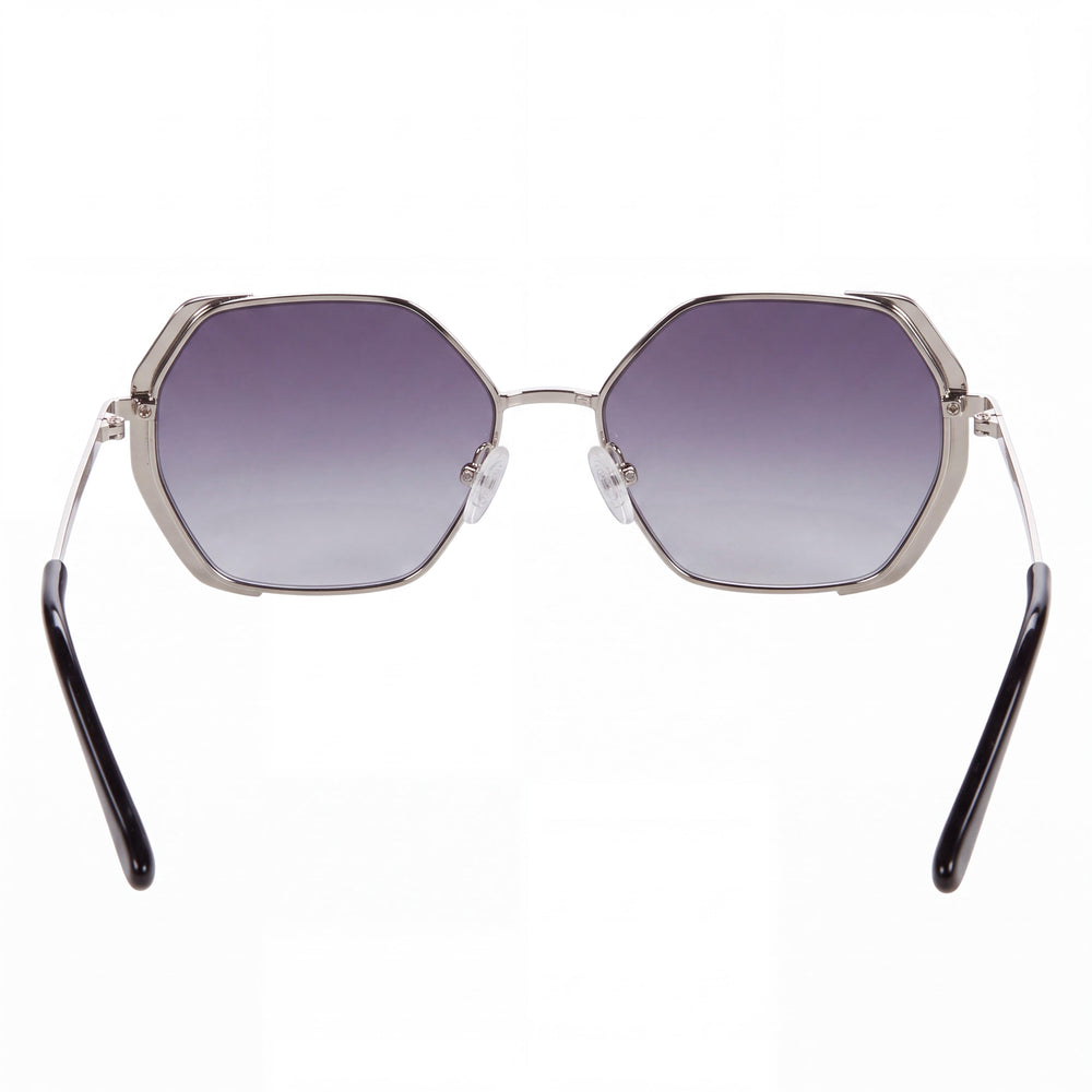GUESS GF0387 Women's Clear Plastic Frame Gradient Smoke Lens with 100% UV Protection Sunglasses 57mm