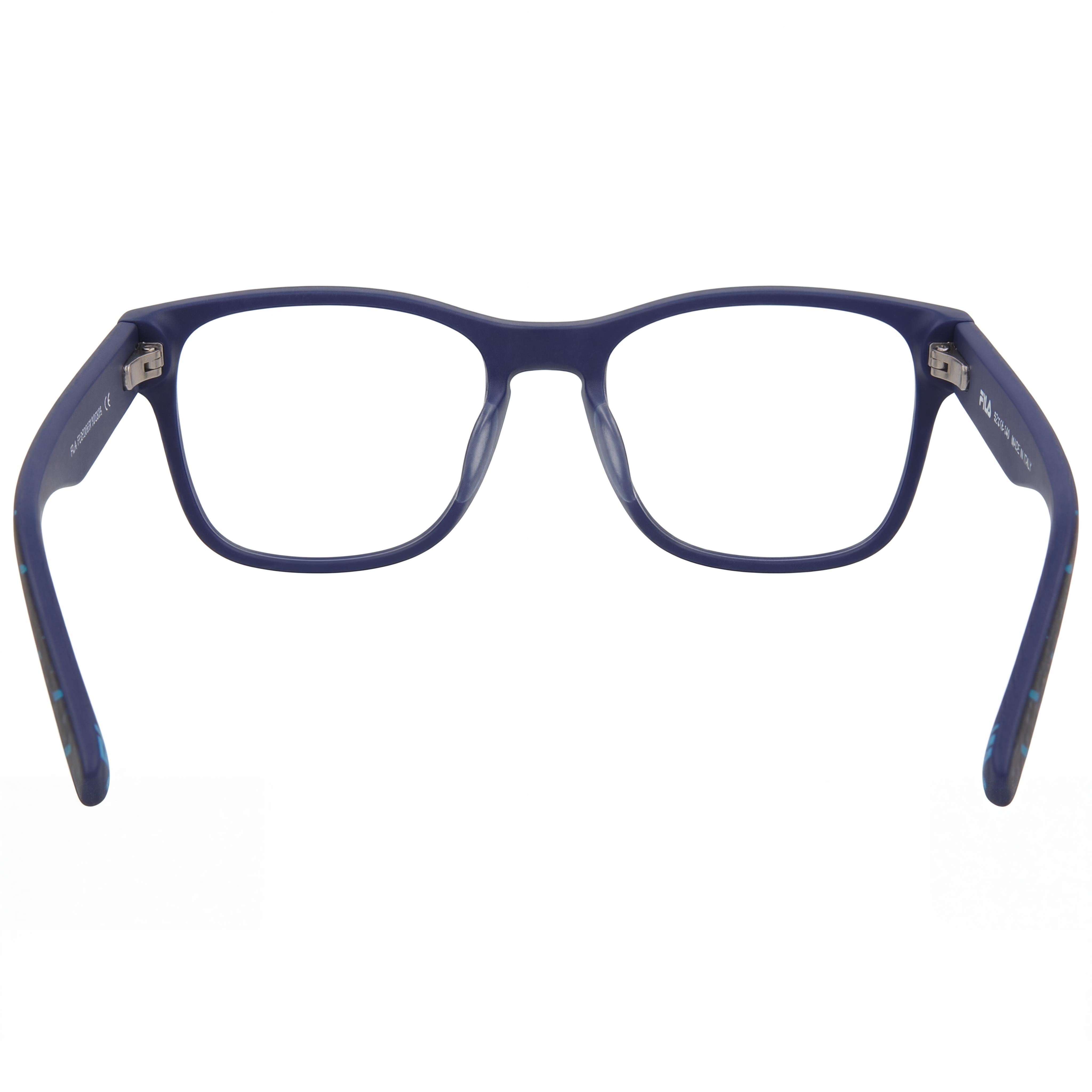 Fila VFI115 Blue Rectangle Eyeglasses for Men, Acetate 54mm, Photo 3