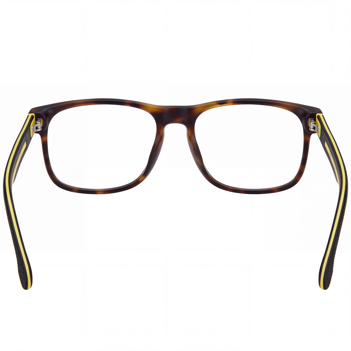 Carrera Men's Rectangular Optical Frames with Polarized Lenses, Polyamide Frame, Matte Havana, 55mm, Photo 3
