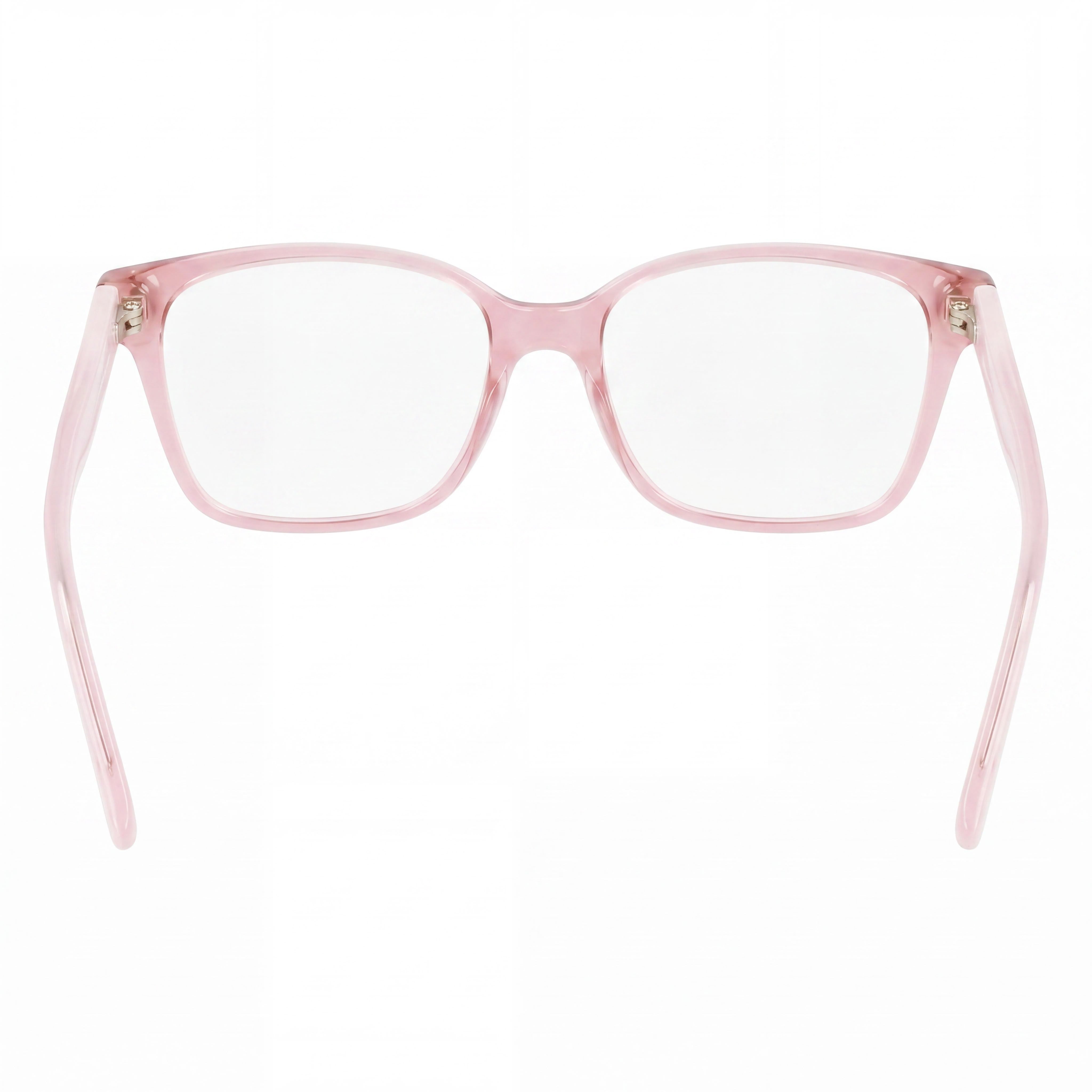 Salvatore Ferragamo Modern Women's Acetate Eyeglasses with Transparent Rose Frame and Lenses 52mm, Photo 3