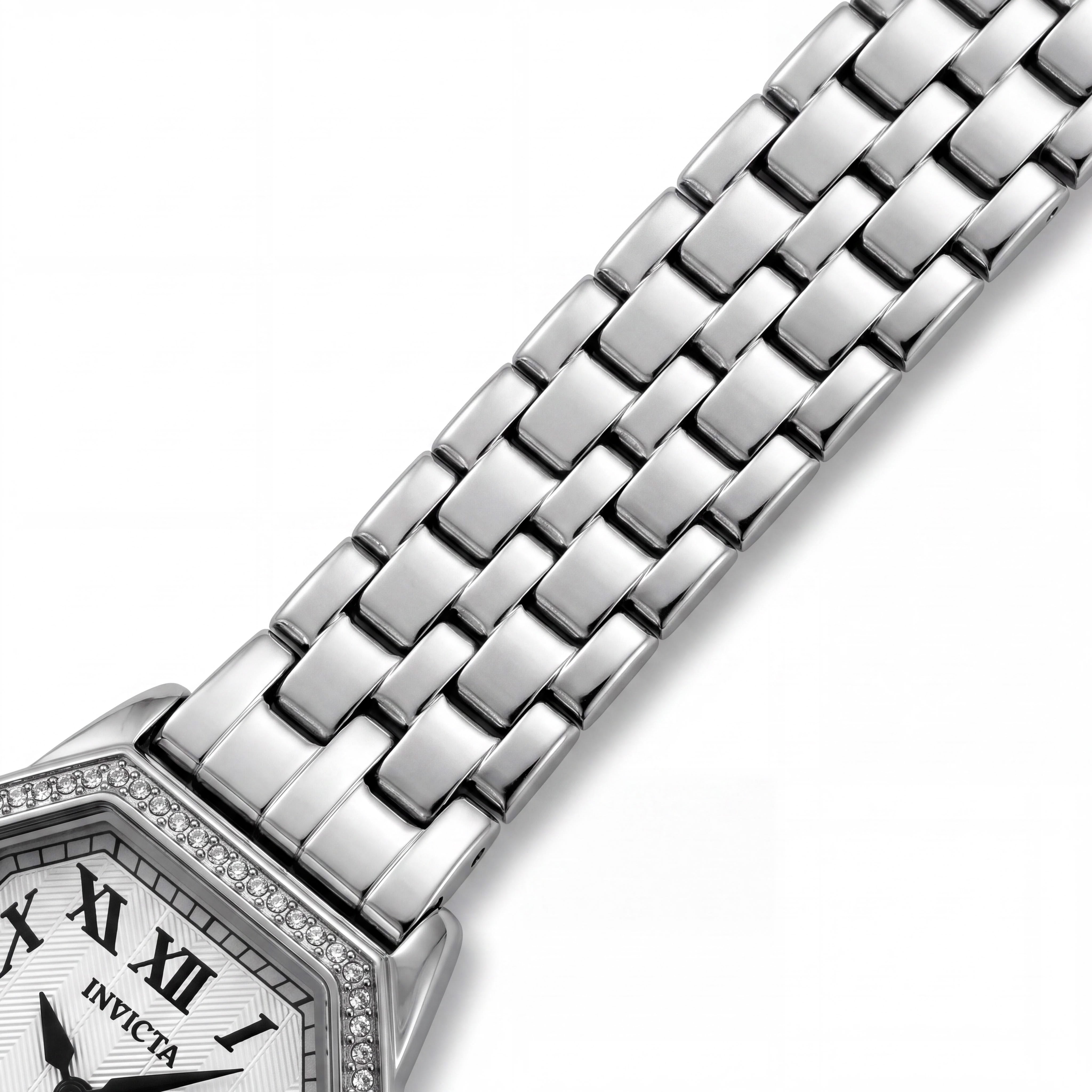 Invicta Wildflower 48998 Women's 27mm Stainless Steel Quartz Silver Dial Bracelet Watch, Photo 3