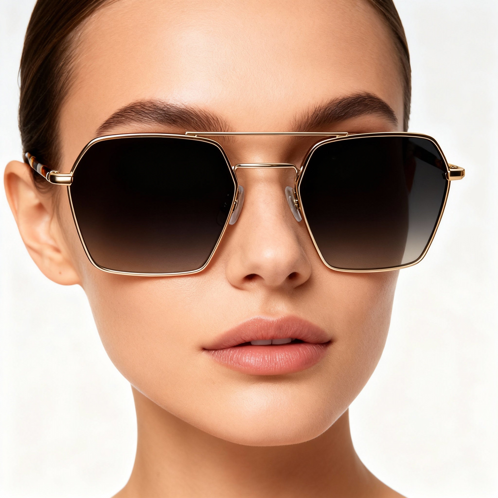 Hugo Boss BOSS 1533/S Minimalist Women's Stainless Steel Non-Polarized Sunglasses Rose Gold 54-18-140mm, Photo 5