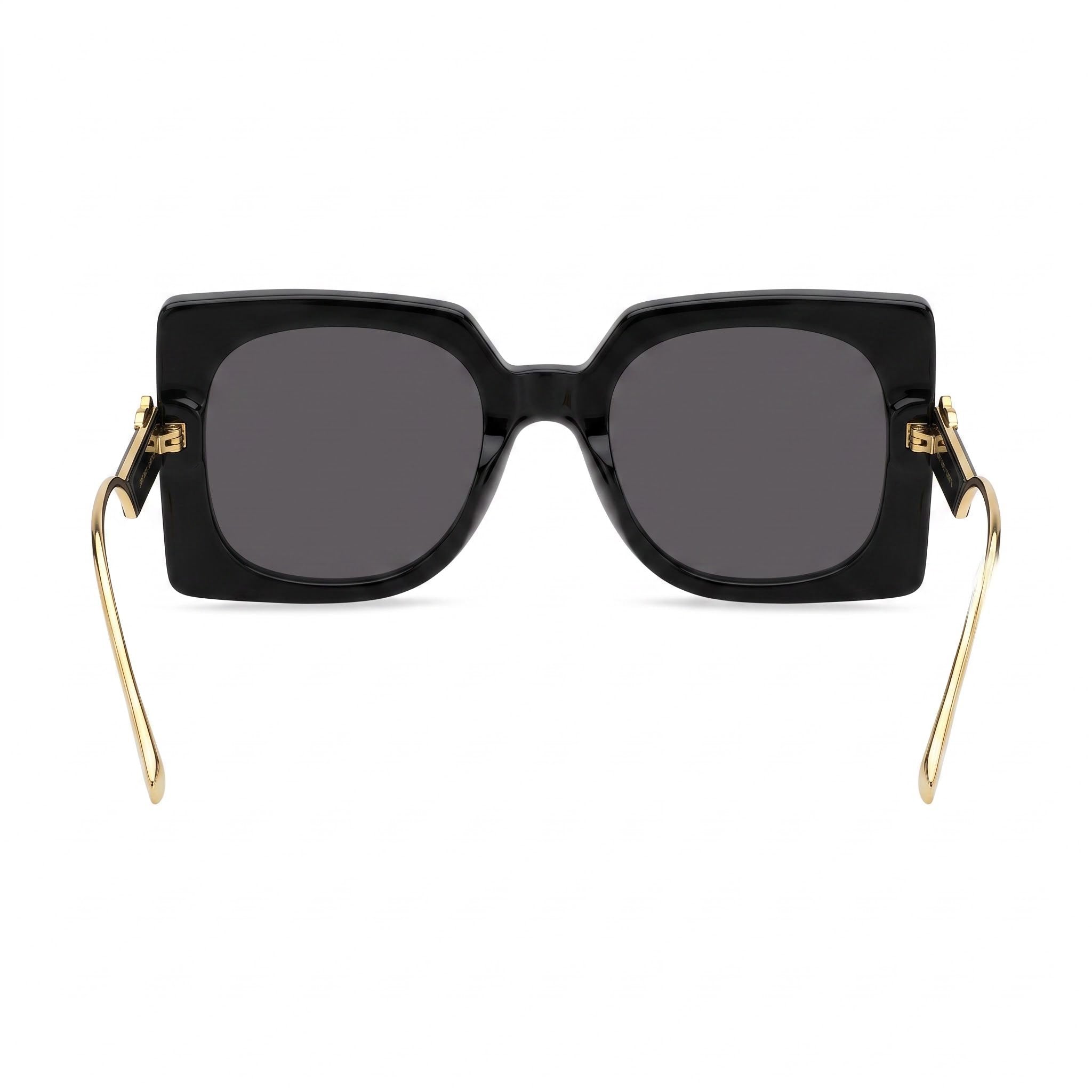 Etro Classic Women's Sunglasses, Acetate Frame in Black Grey, Black Non-Polarized Lenses 54mm, Photo 4