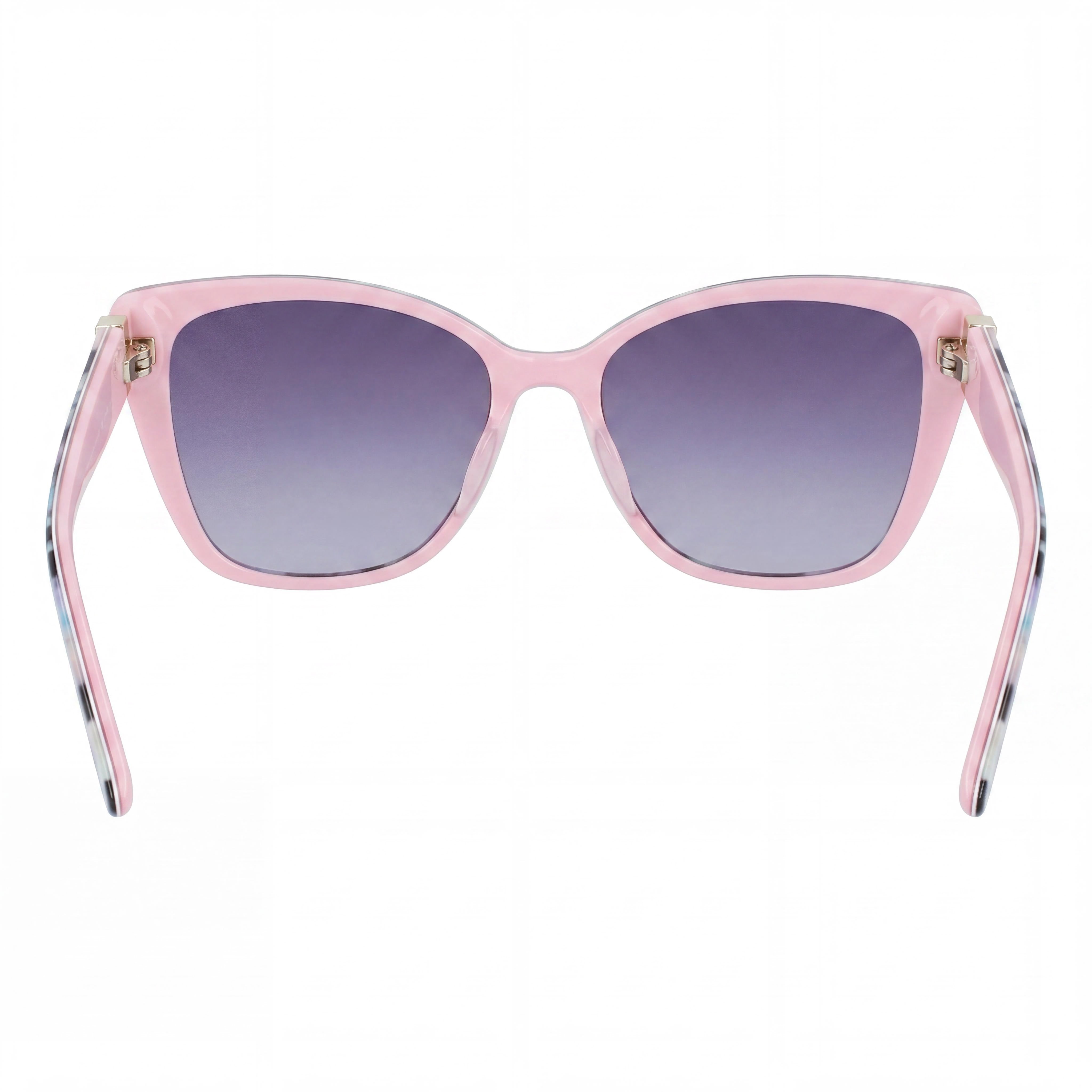 BEBE Classic Women's Floral Jet Acetate Frame 100% UV Protection Sunglasses with 55mm Polycarbonate Lenses, Photo 4