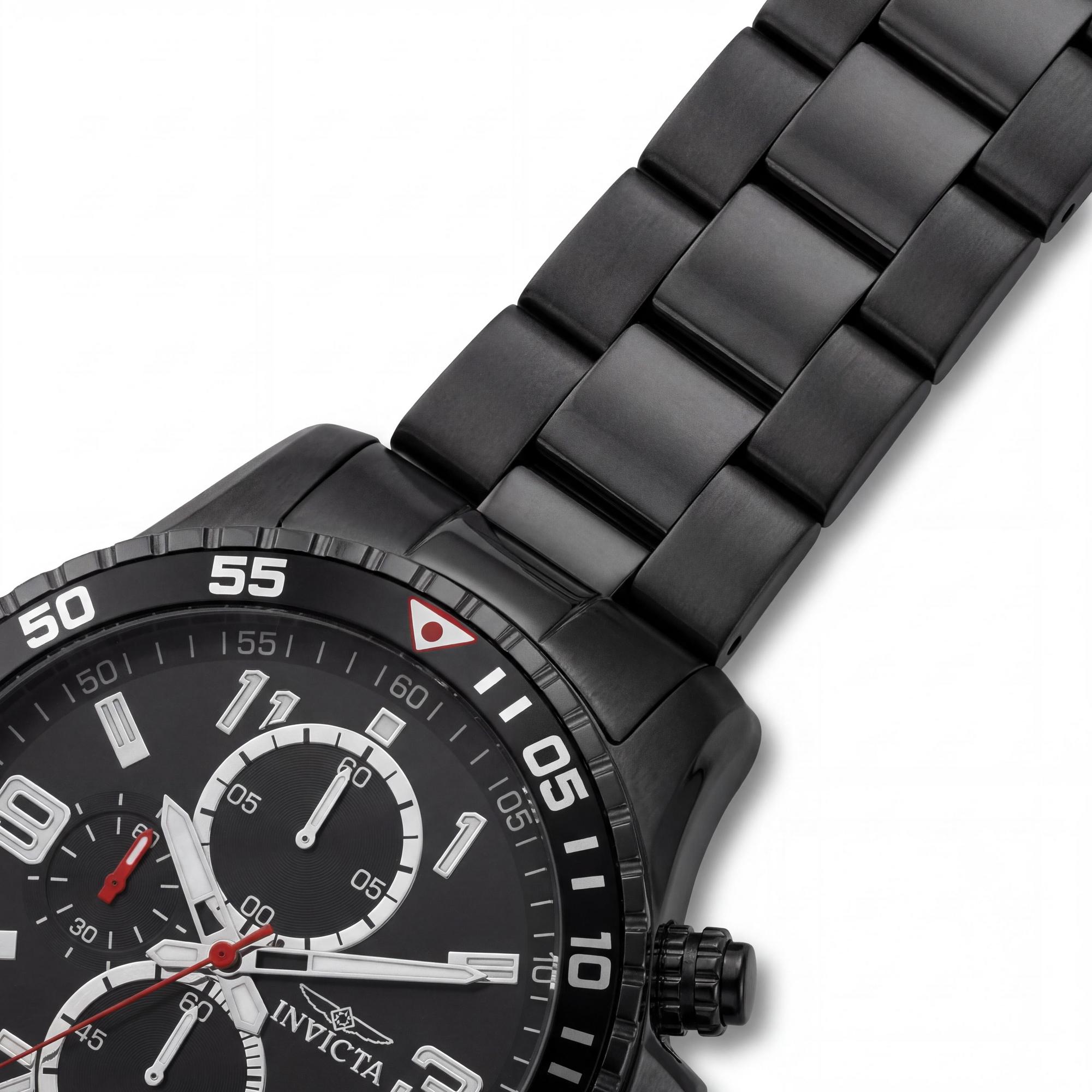 Invicta Specialty 36985 Unisex Chronograph Quartz Stainless Steel Watch, Black Dial, 45mm, Photo 3