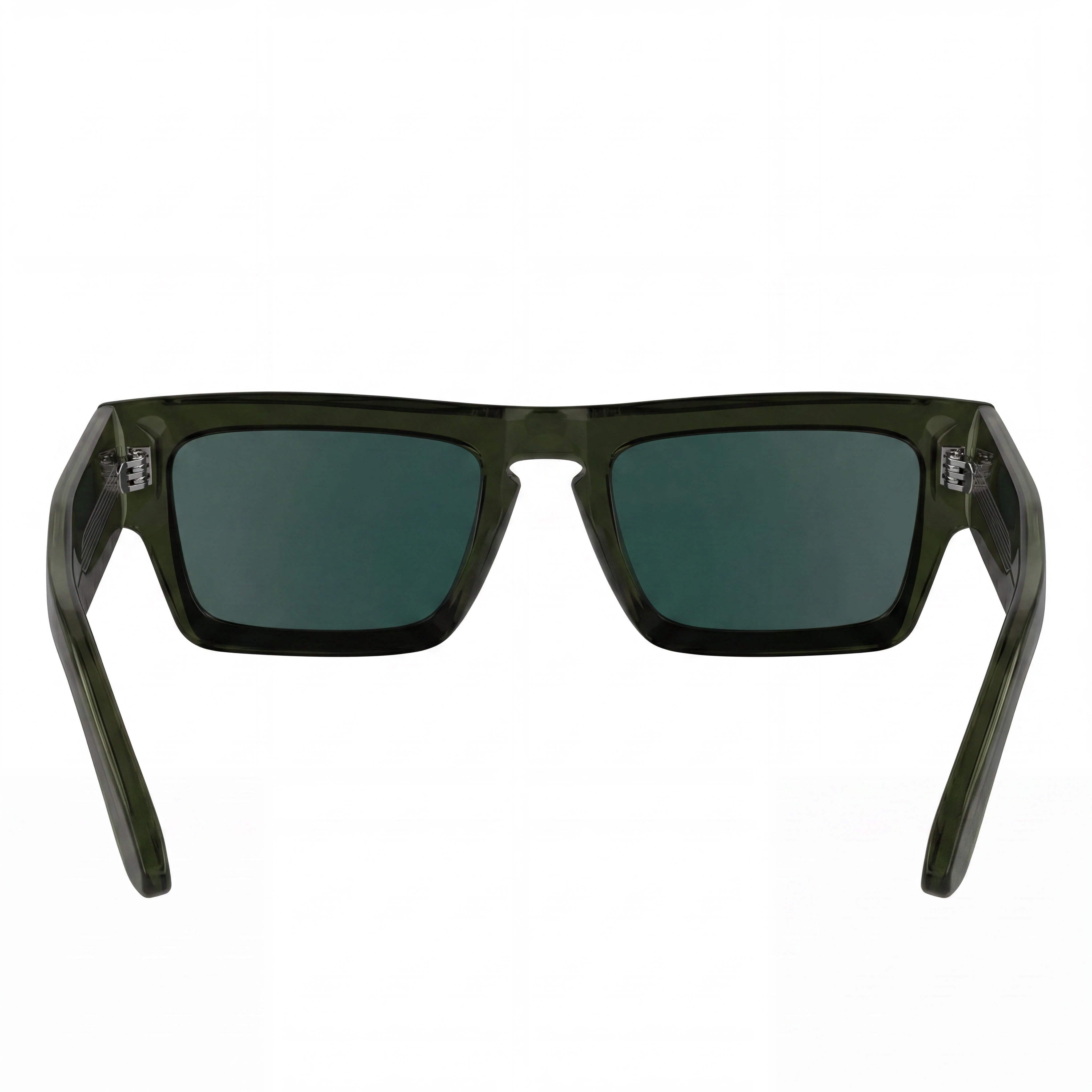 Calvin Klein Ck24532s Men's Khaki Plastic Frame Sunglasses, Solid Petrol Lenses, UV Protection, 54mm, Photo 4