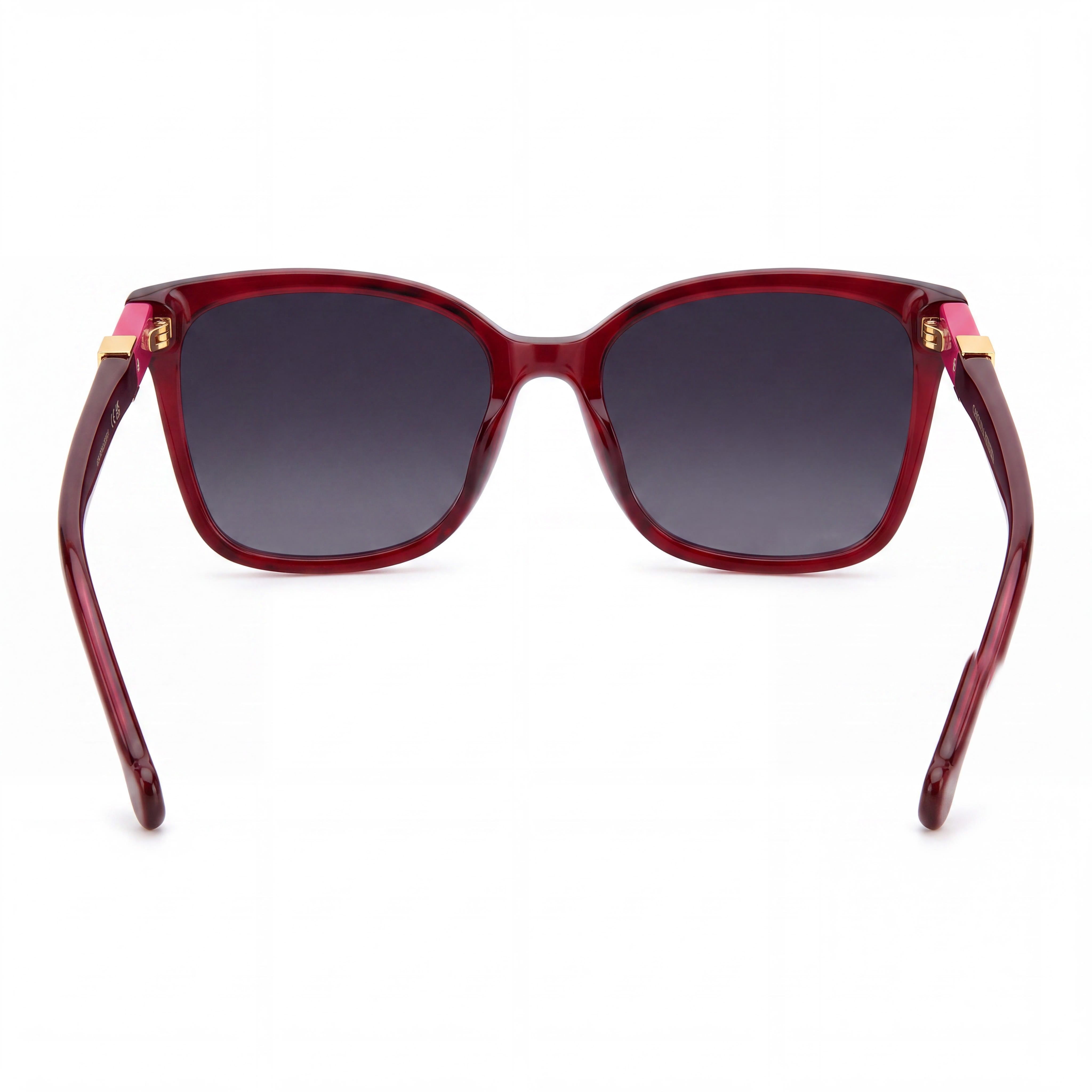 Gafas de sol informales Carolina Herrera para mujer, con montura de acetato multicolor y lentes gris oscuro degradadas no polarizadas., Photo 4