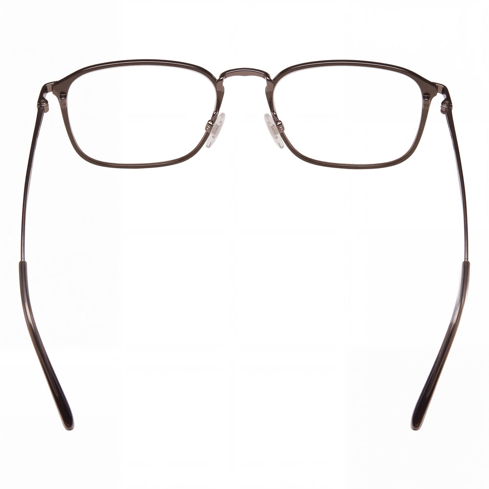 Gafas Levi's clásicas para hombre con montura metálica cuadrada ligera, color caqui mate, 52 mm
