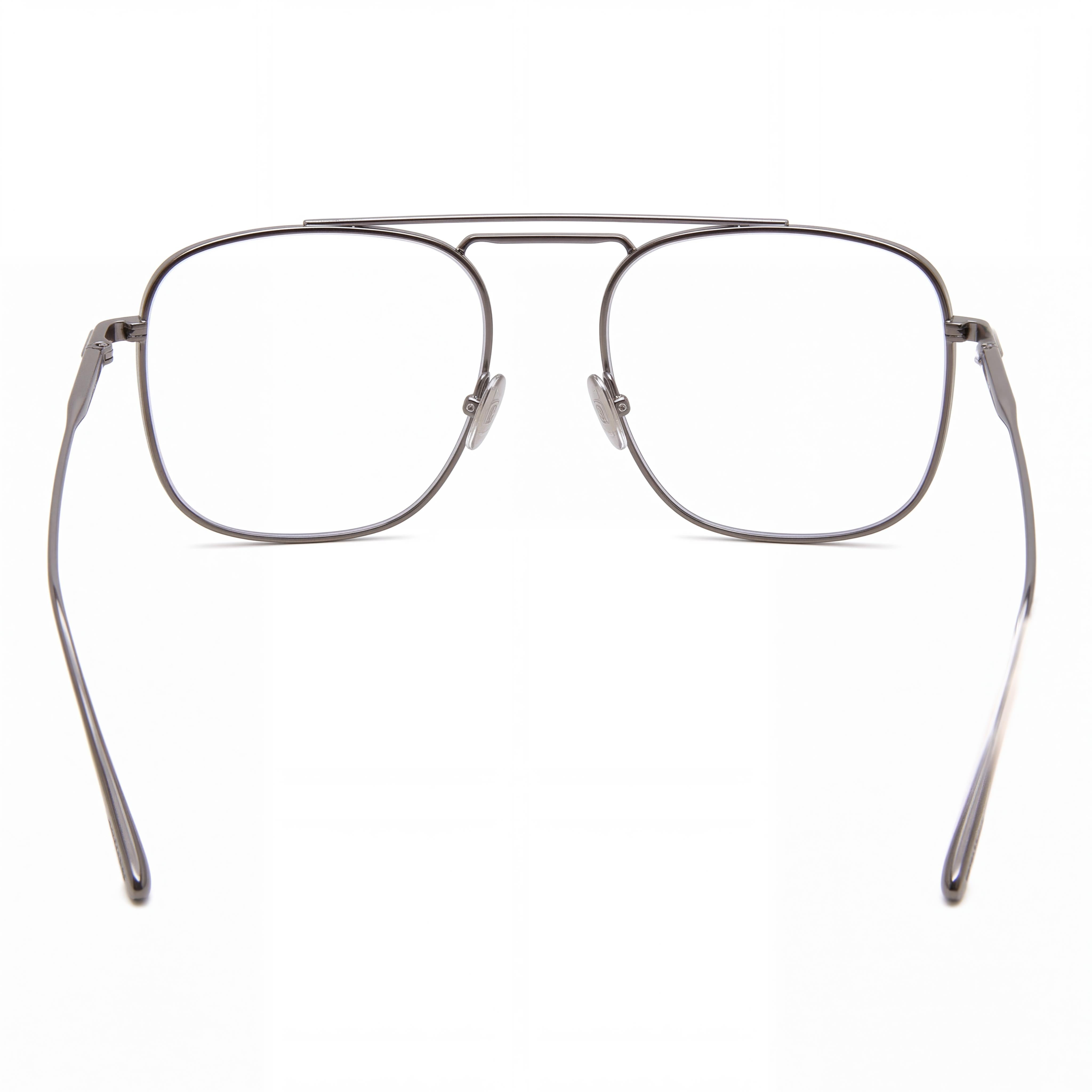 Tom Ford MODERNO Unisex Metal Pilot Style Eyeglasses with Anthracite Grey Frame, 56mm Lens, Photo 3