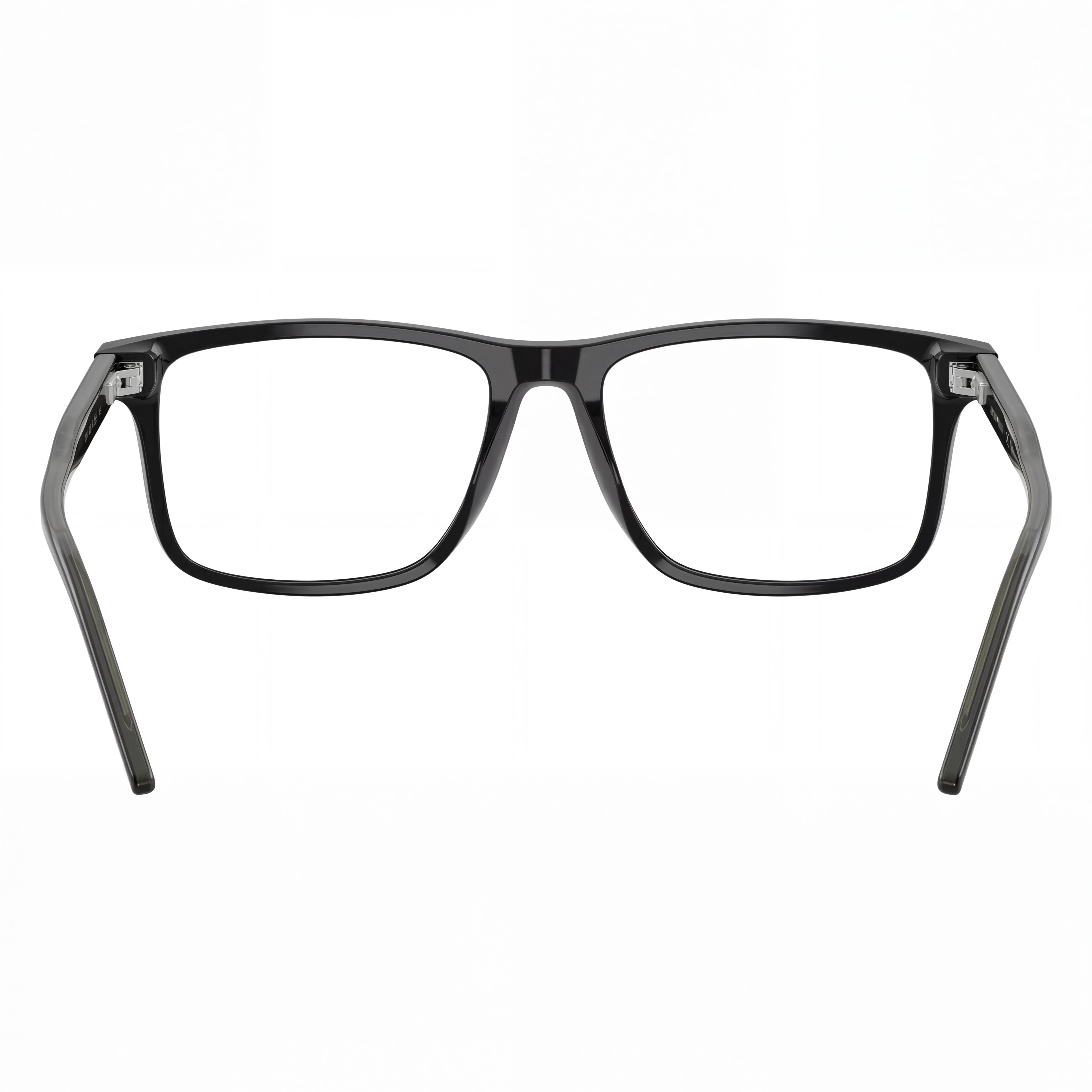 Emporio Armani Ea3257 Men's Plastic Square Shiny Black Frame Prescription Ready 55mm Eyeglasses, Photo 2