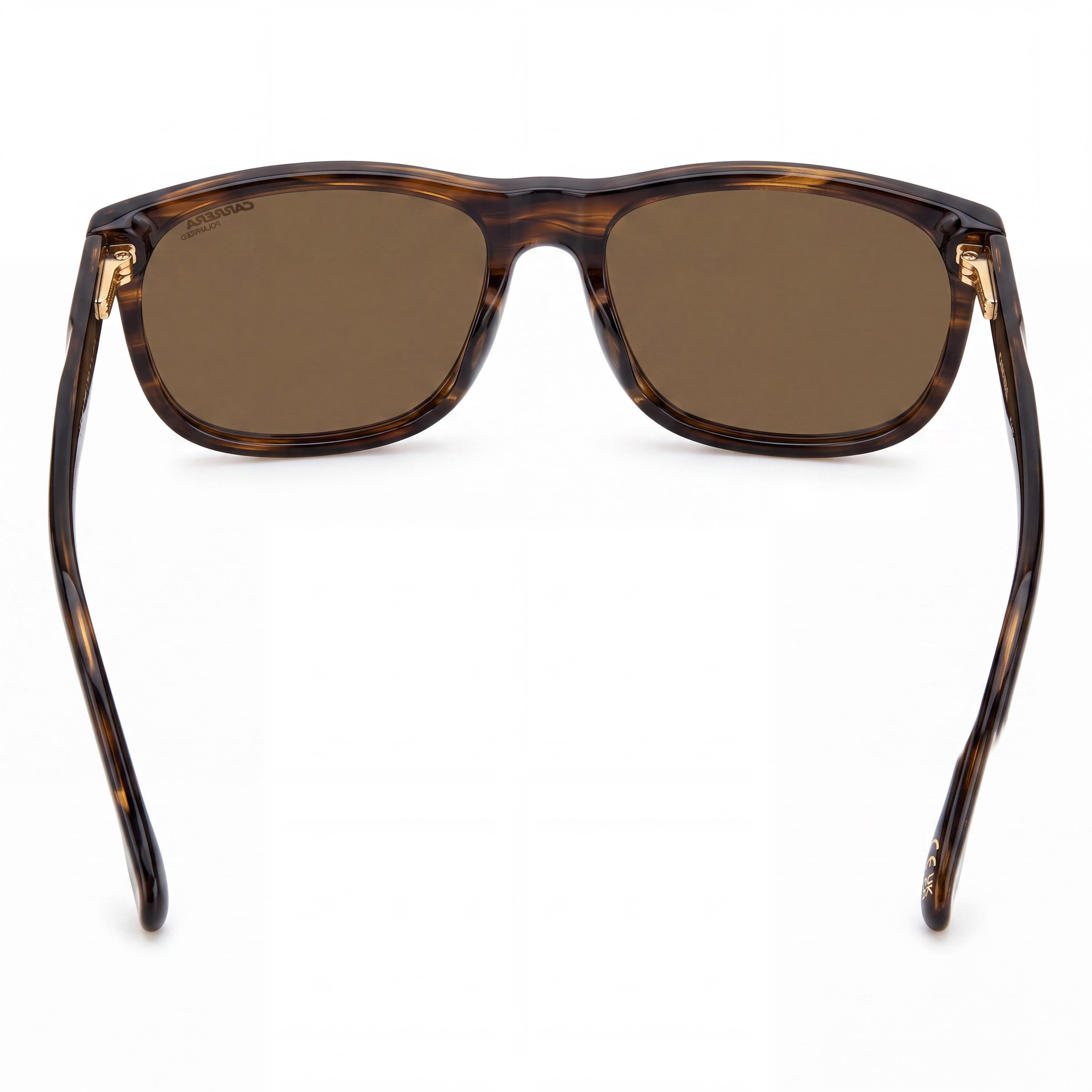 Carrera Women's C Flex 08/G/S Rectangular Sunglasses, Brown Horn Acetate, Bronze Polarized 100% UV Lenses 58mm, Photo 3