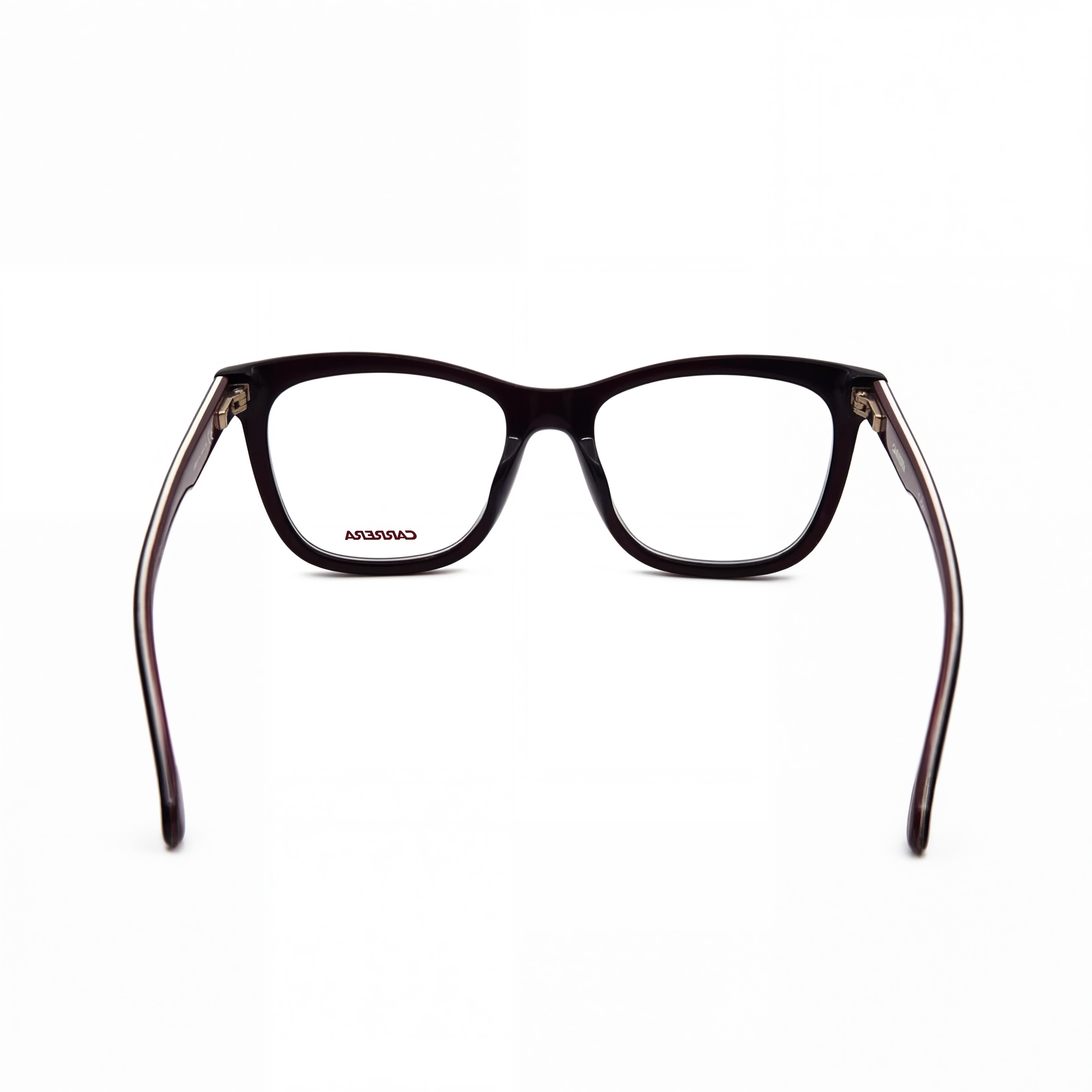Carrera 1107/V Unisex Eyeglasses with Burgund Opal Acetate Frame, Clear Non- Polycarbonate Lenses, Size 50-17-140mm, Photo 4