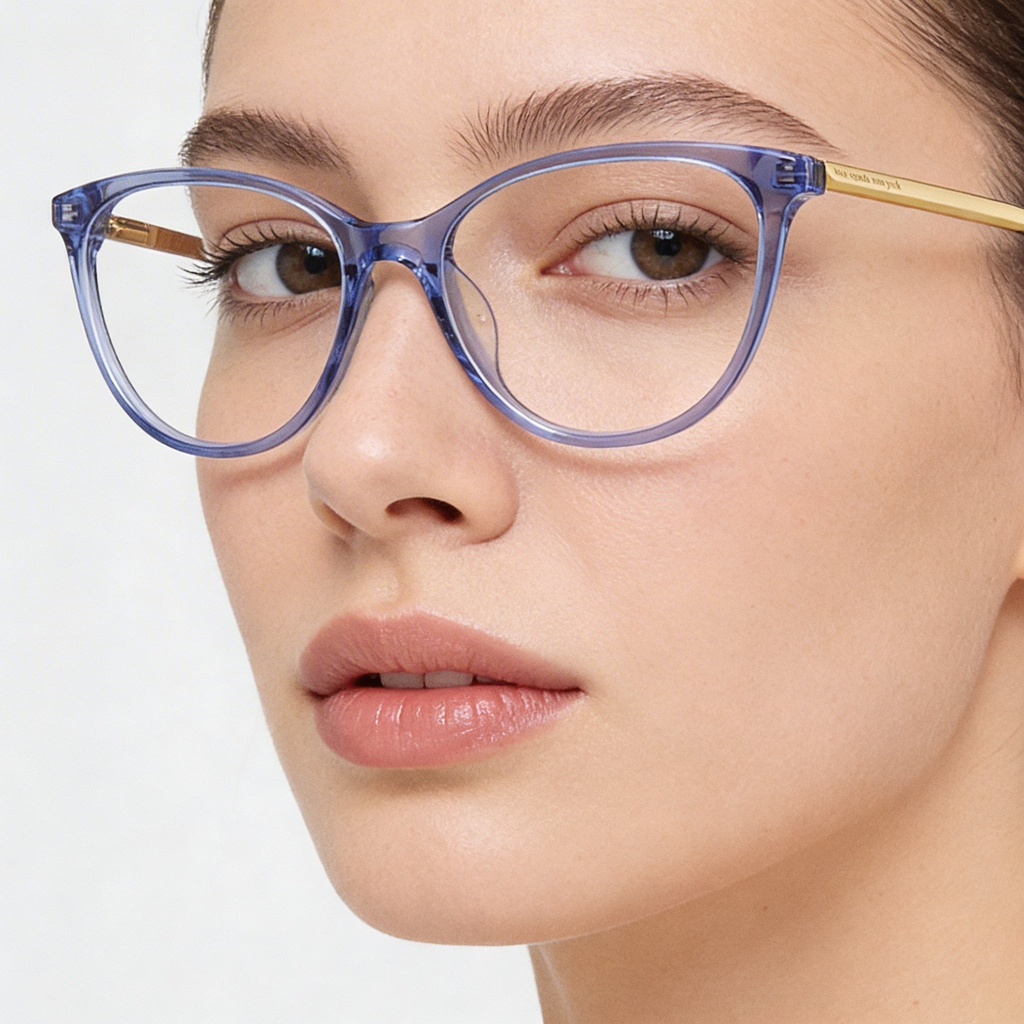 kate spade new york KIMBERLEE Women's Sunglasses with Blue Plastic Frame and Blue Polarized Lenses 52mm, Photo 4