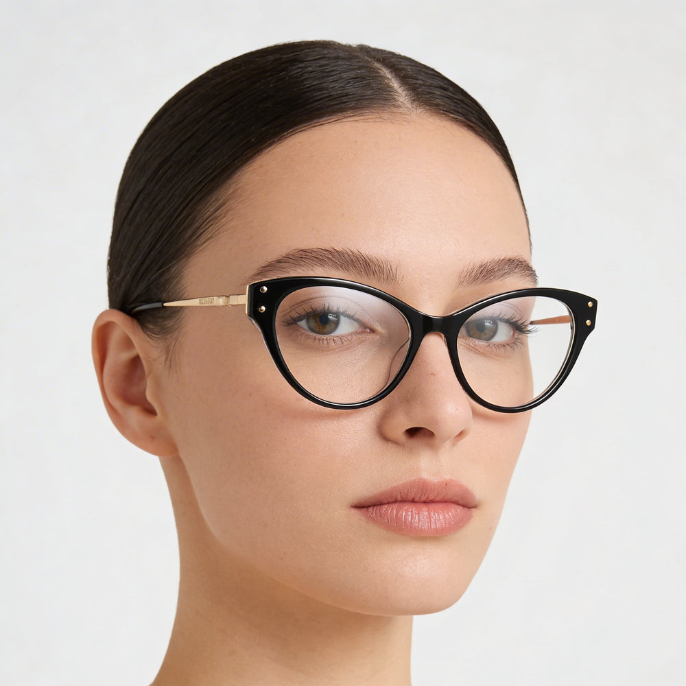 Gafas de sol Missoni Mis 0044 para mujer, estilo moderno, montura de poliamida negra, lentes de policarbonato no polarizadas de 52 mm