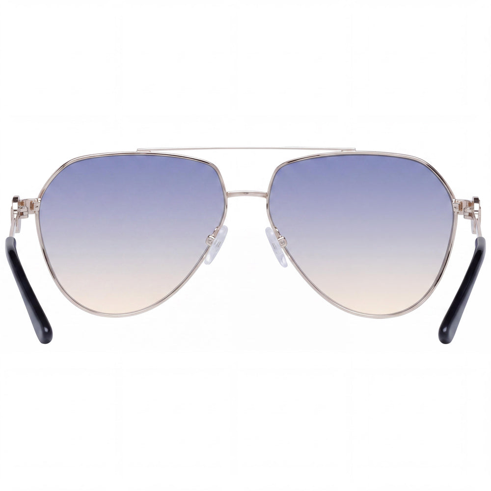 GUESS Classic Unisex Bluetooth Polycarbonate Multi-coloured Sunglasses, Blue Gradient Lens, 62mm, 100% UV Protection