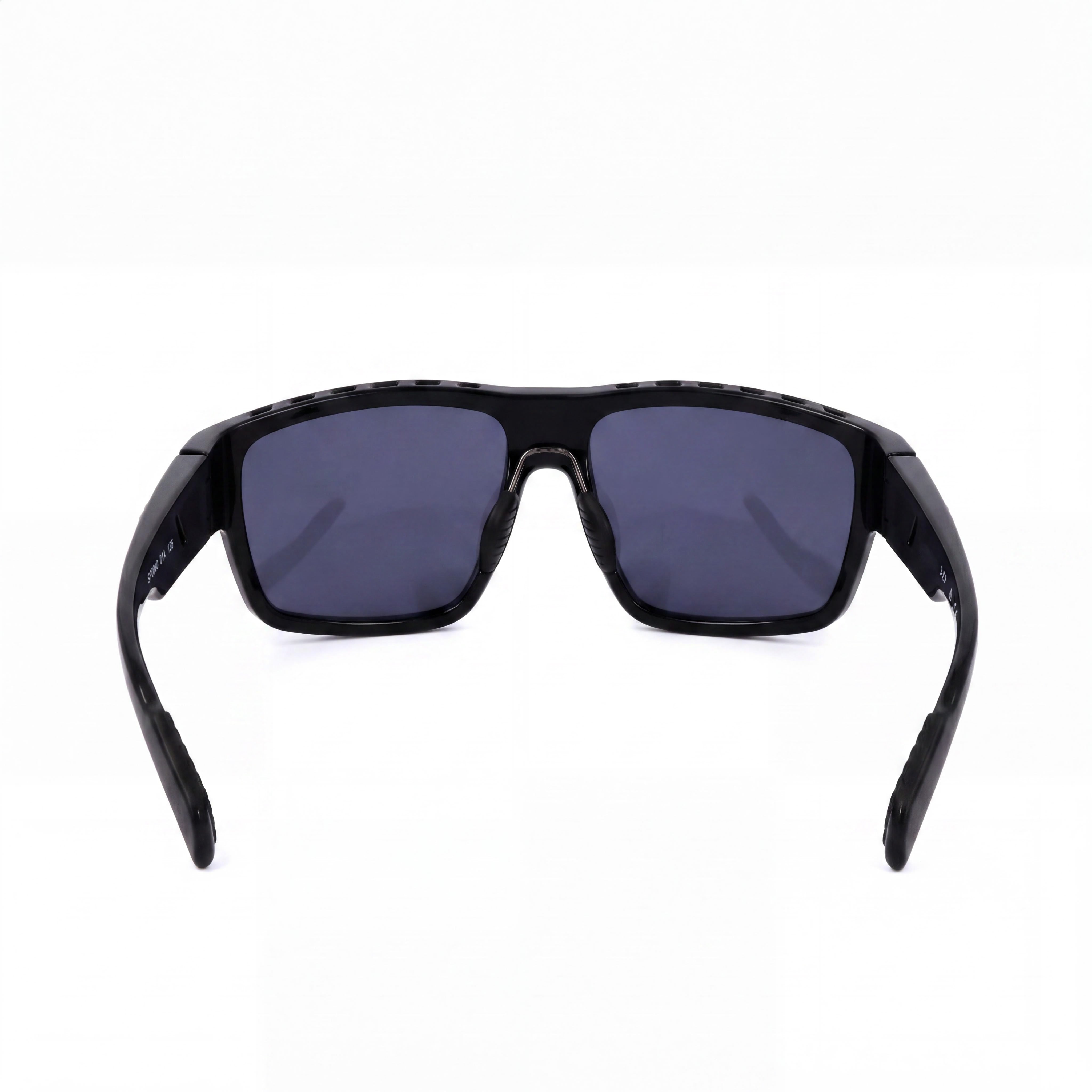 adidas Men's Sp0008 Shiny Black TR90 Plastic Sunglasses with Smoke Non-Polarized Lenses, 100% UV Protection 61mm, Photo 4