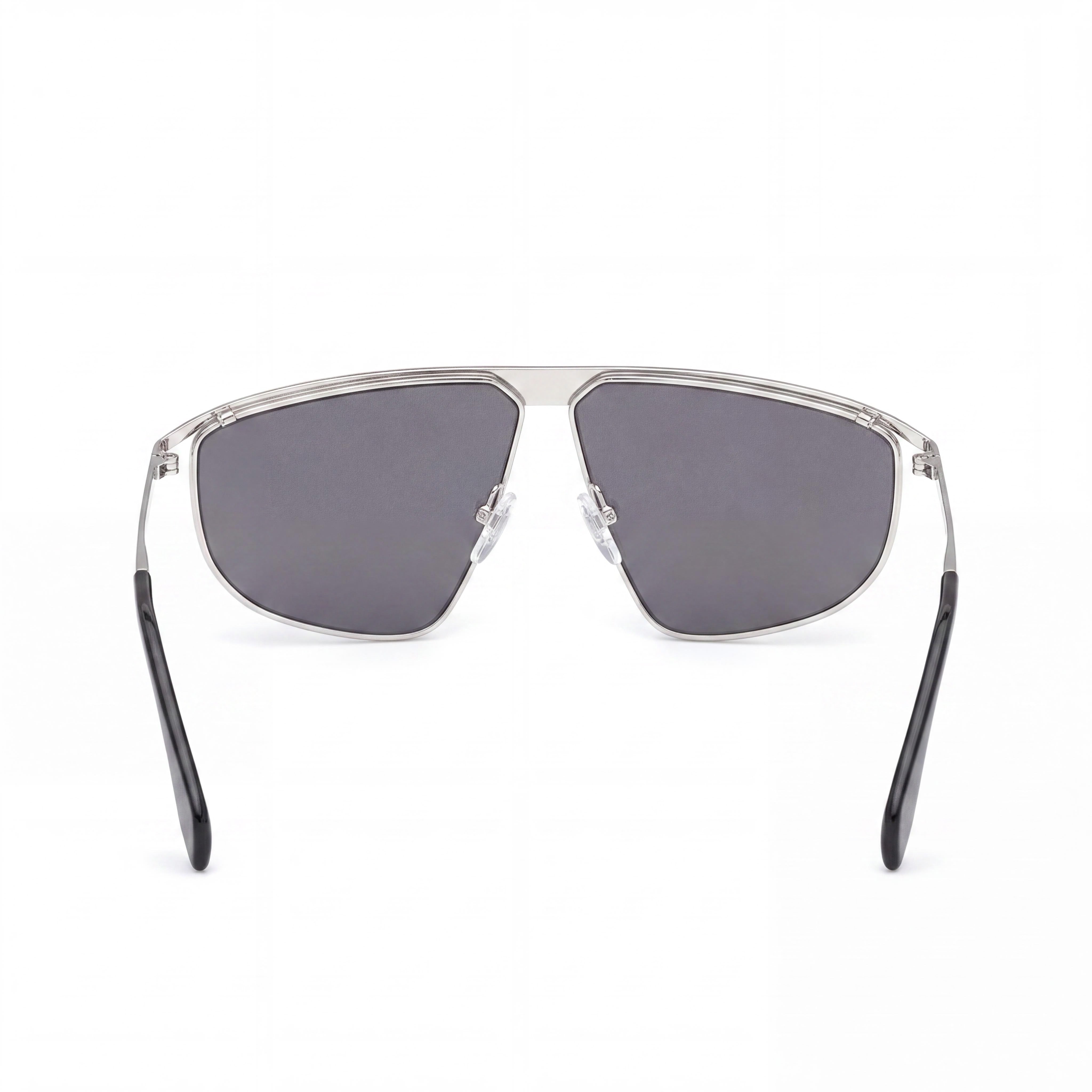 Gafas de sol de piloto de metal gris paladio Contemporaneo de hombre Adidas Originals con lentes grises y protección UV de 62 mm, Photo 4