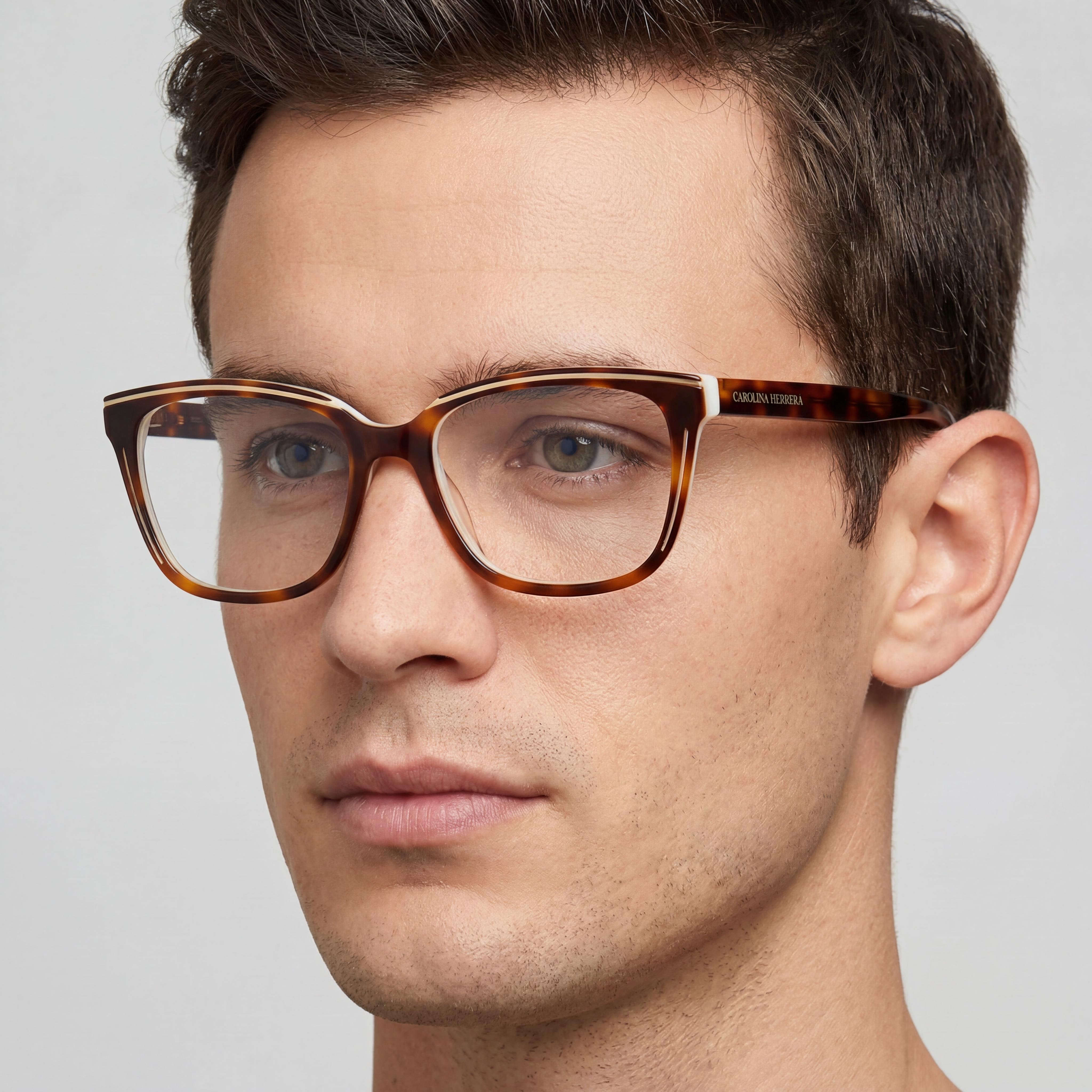 Carolina Herrera Her 0170 Men’s Multicolored Acetate Frame Havana White Polycarbonate Lenses 51mm, Photo 3