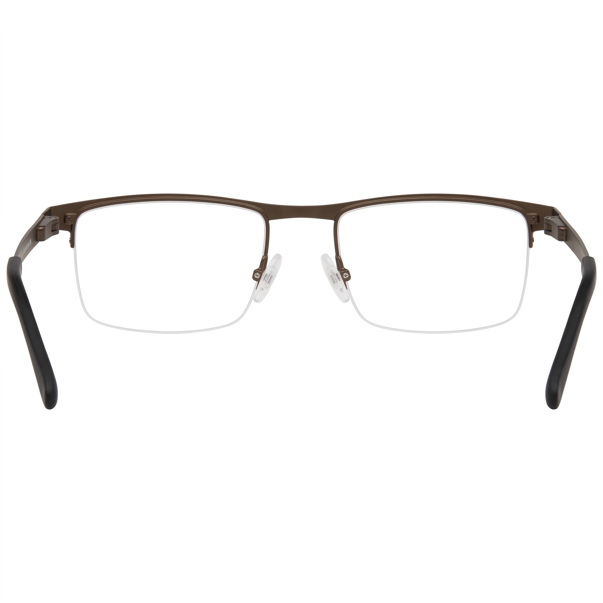 Gafas Chesterfield Ch 113xl para hombre con montura metálica marrón y lentes transparentes, tamaño 55-19-150, Photo 3