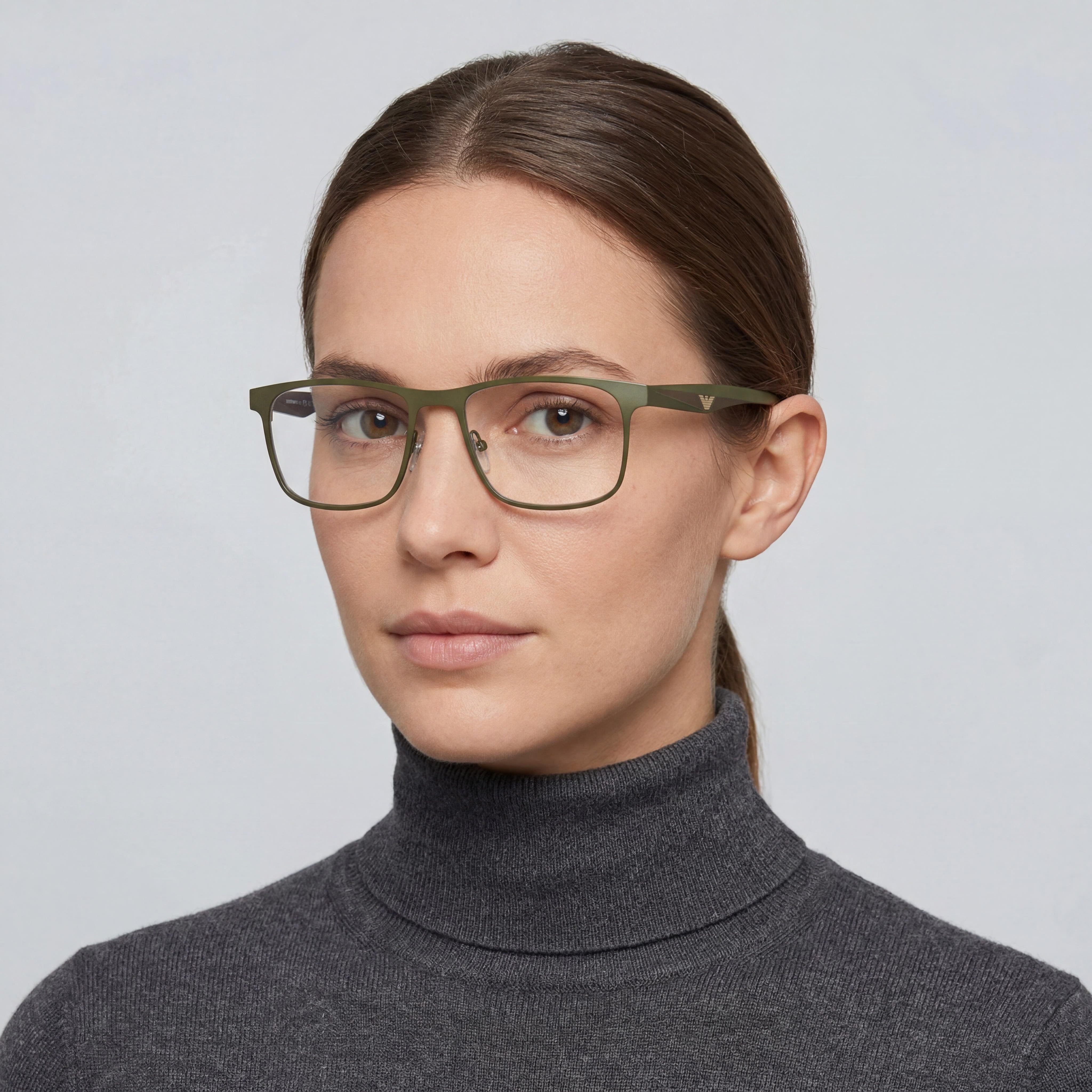 Emporio Armani Ea1163 Gafas Ópticas de Metal Verde Mate para Mujer 53mm Lente No Plástica, Photo 5