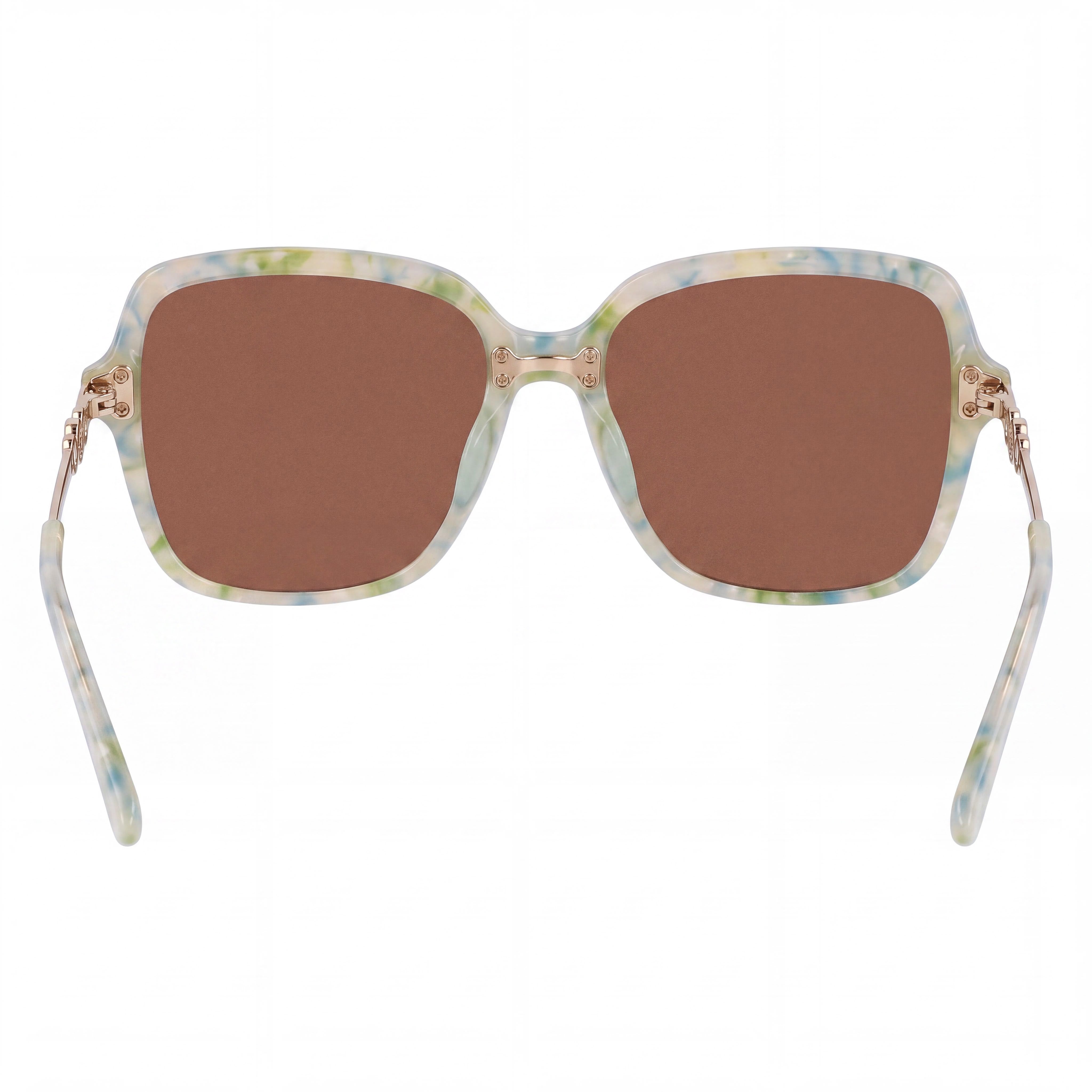 Anne Klein 7093 330 Women's Eyewear, Olive Marble Acetate Frame, Multicolor Polycarbonate Lenses, 56mm Lens Width, Photo 3
