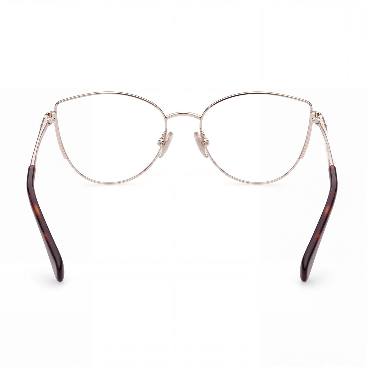 MaxMara MM5002 Women's Light Gold Metal Full Rim Cat Eye Non- Eyeglasses 54-17-135, Photo 3